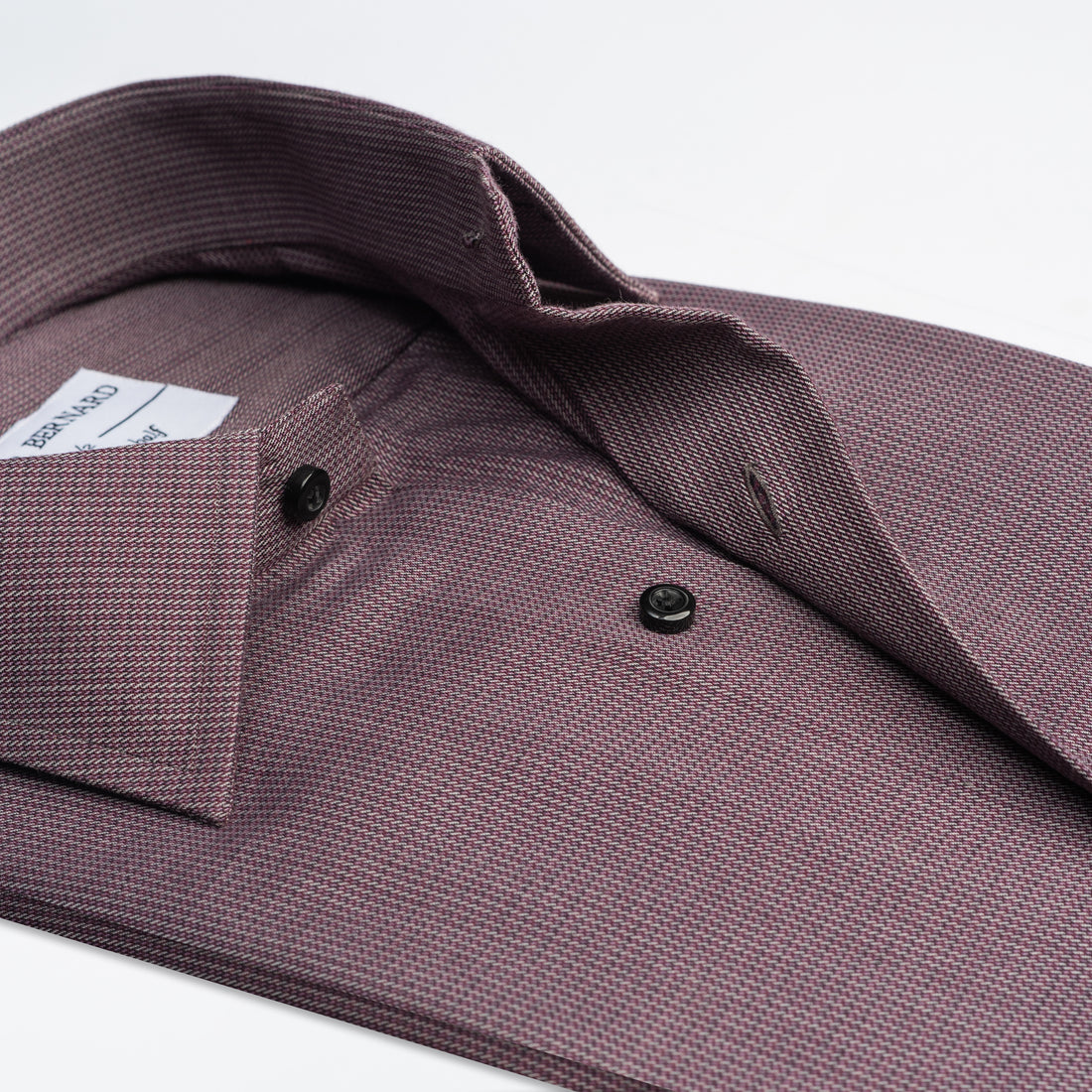 Maroon Textured Formal Shirt