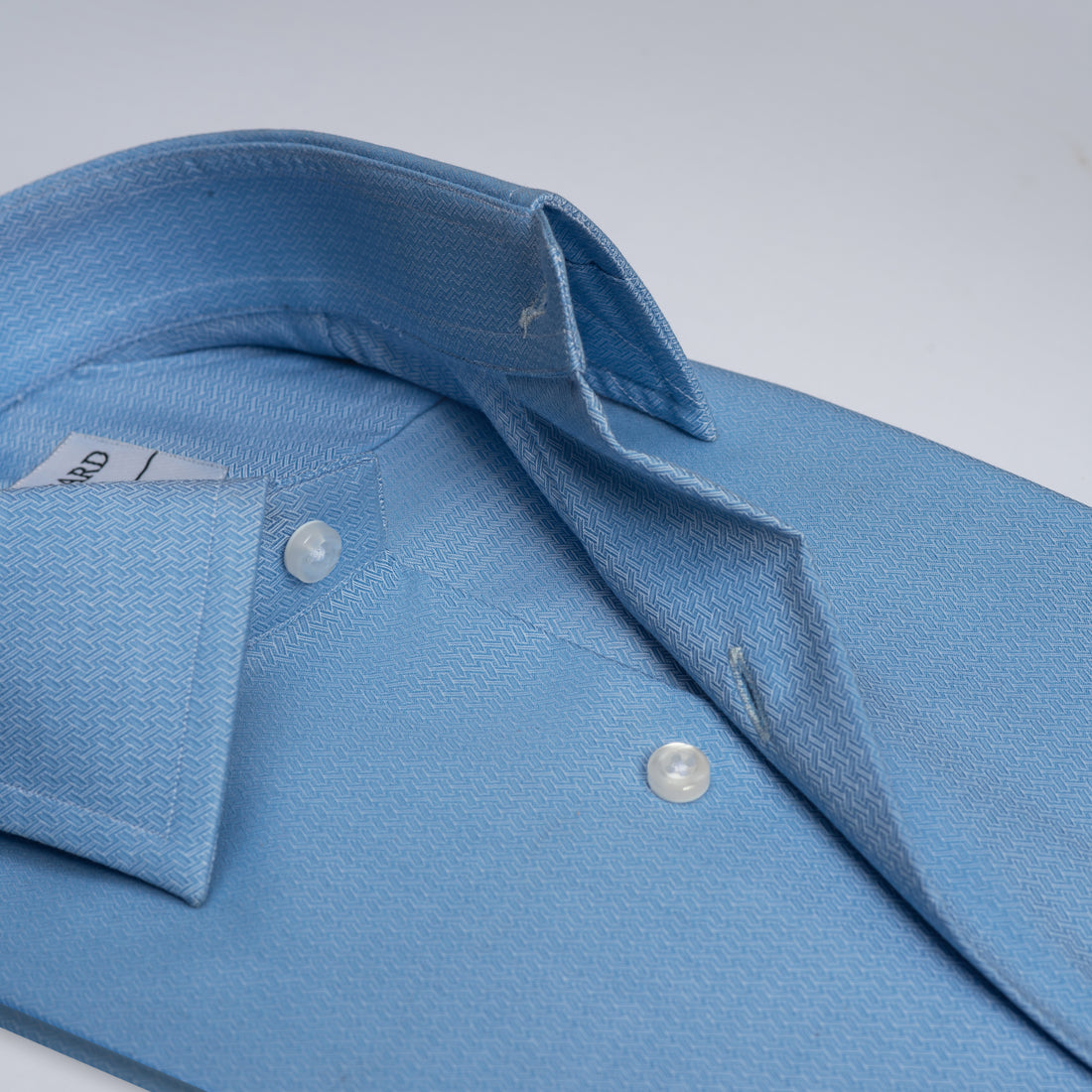 Classic Steel Blue Dress Shirt