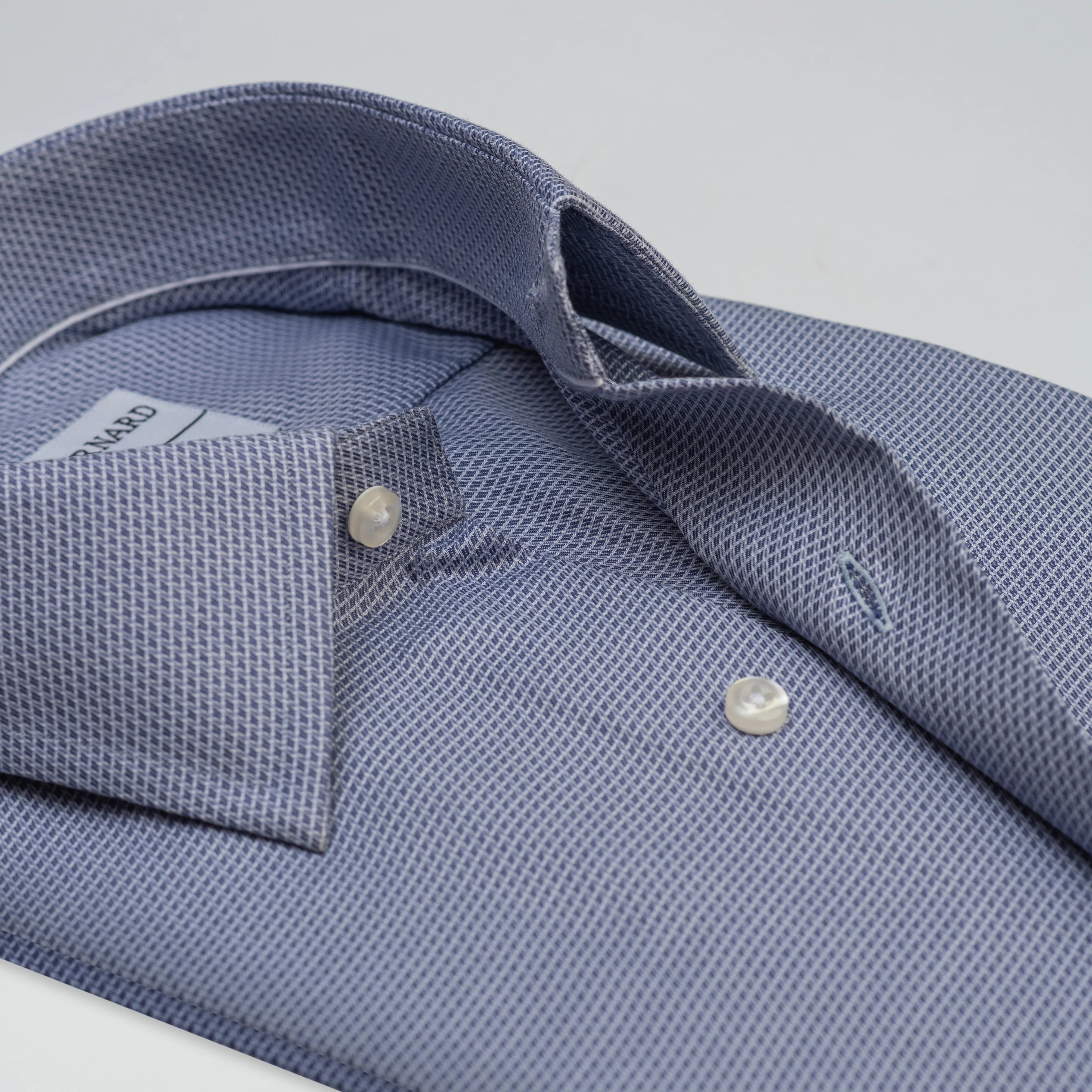 Steel Blue Textured Shirt