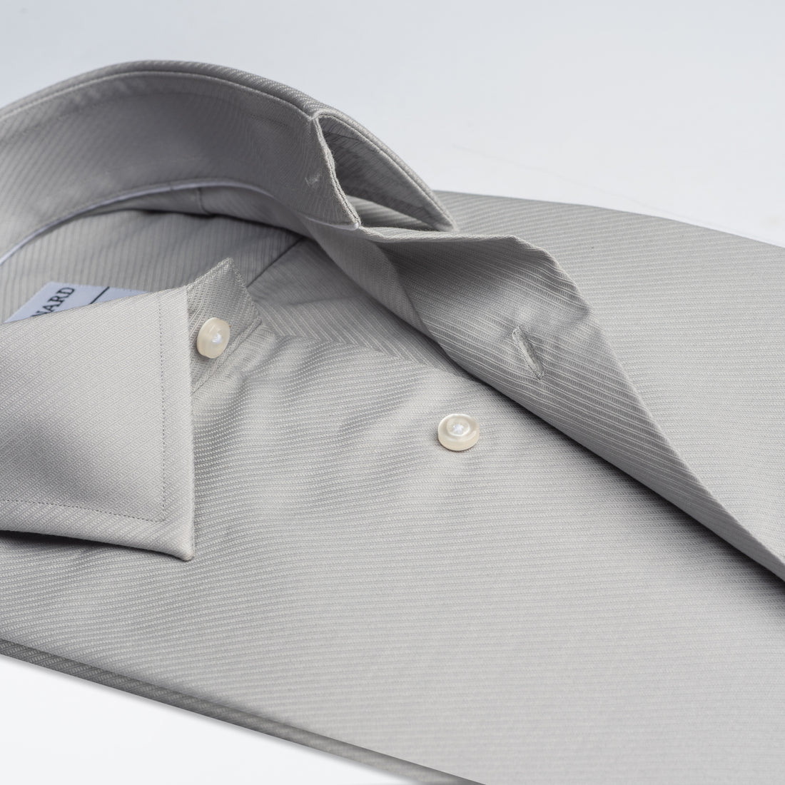 Light Grey Textured Formal Shirt