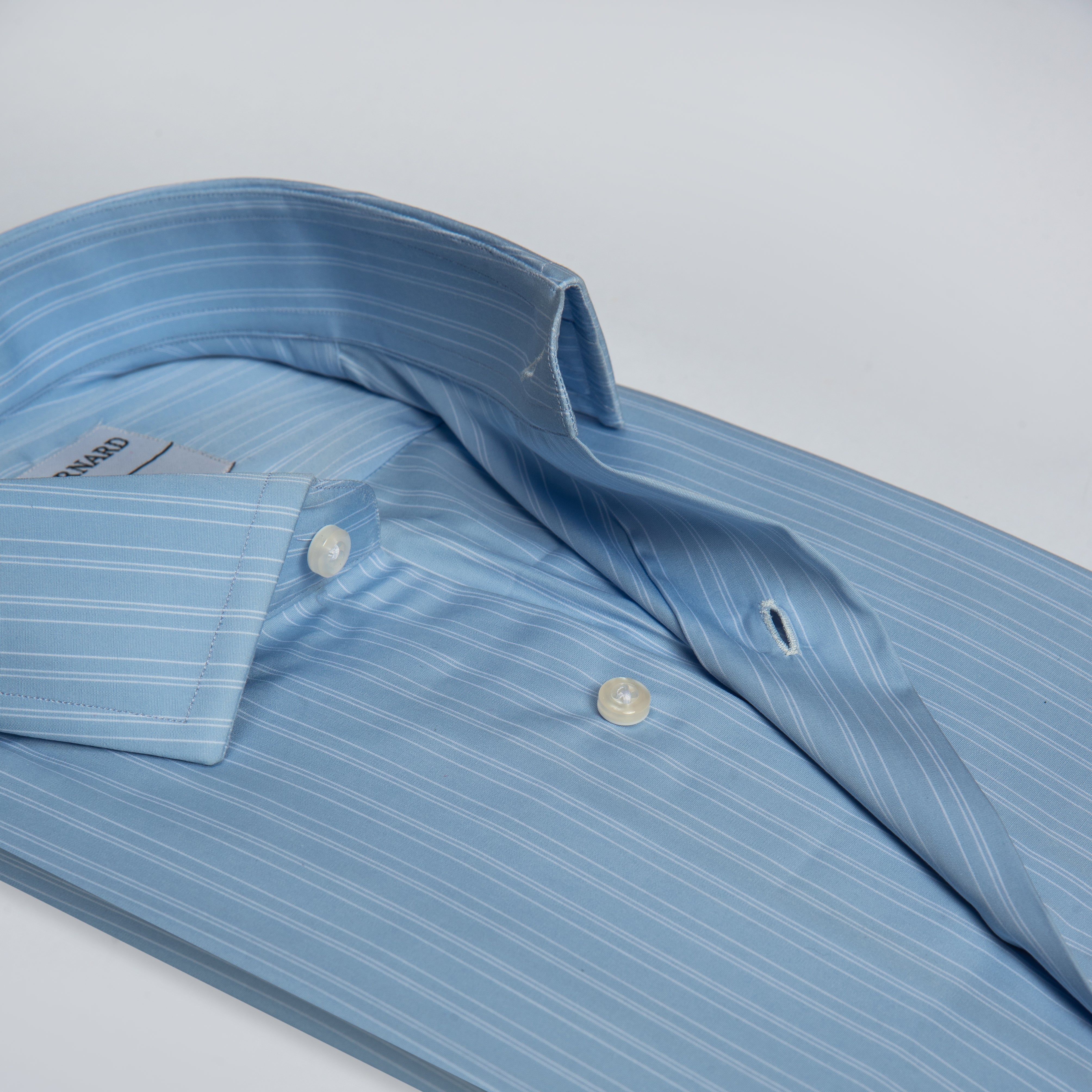 Sky Blue Pinstripe Shirt