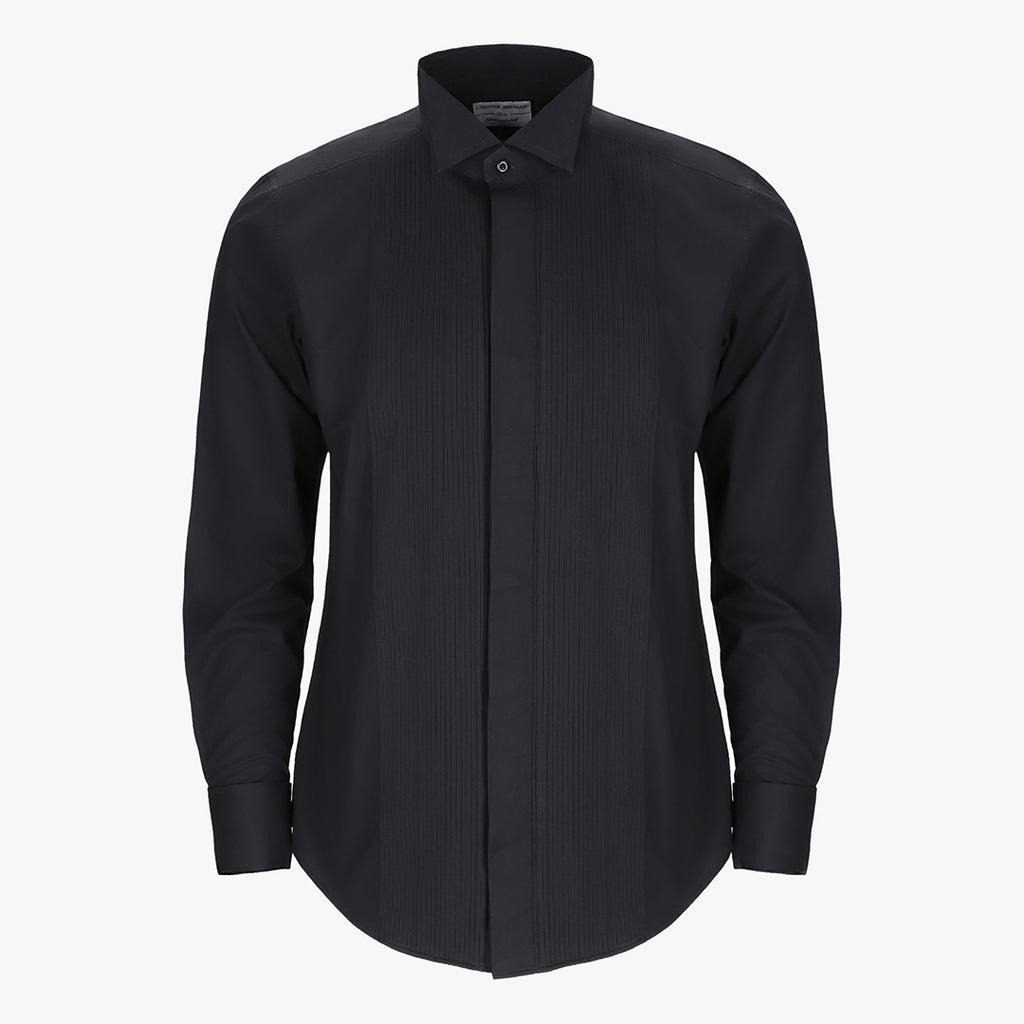 Black Tuxedo Formal Shirt for Men1