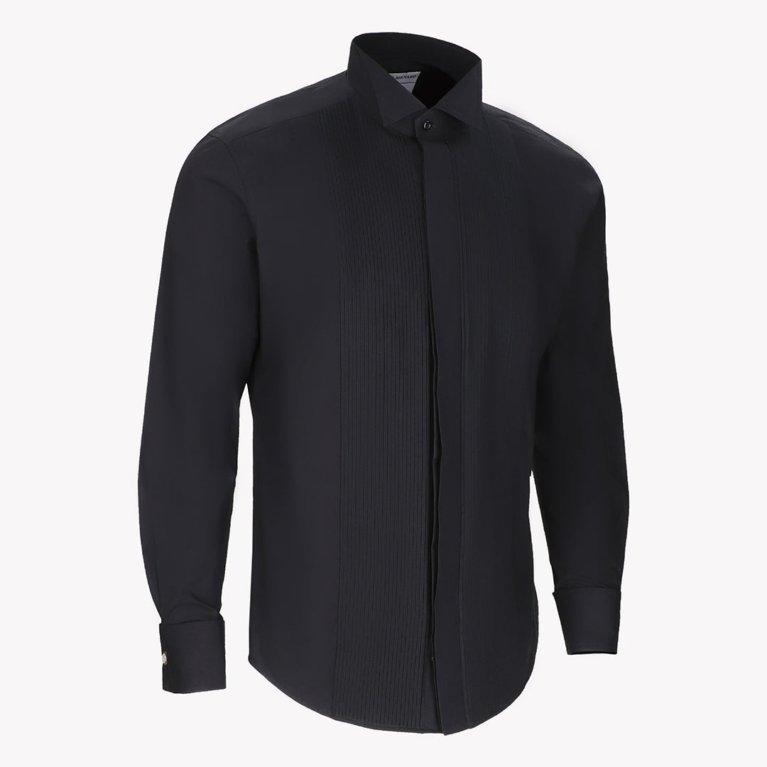 Wingtip Black Tuxedo Formal Shirts