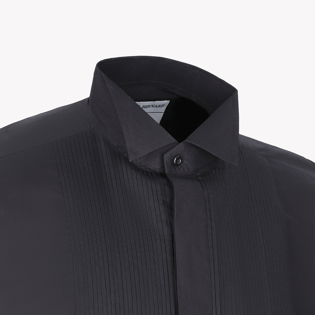 Wingtip Black Tuxedo Formal Shirts