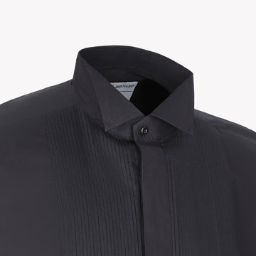 Wingtip Black Tuxedo Formal Shirts