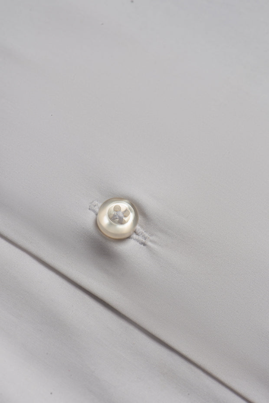 White Tri Band Inlay Sports Shirt