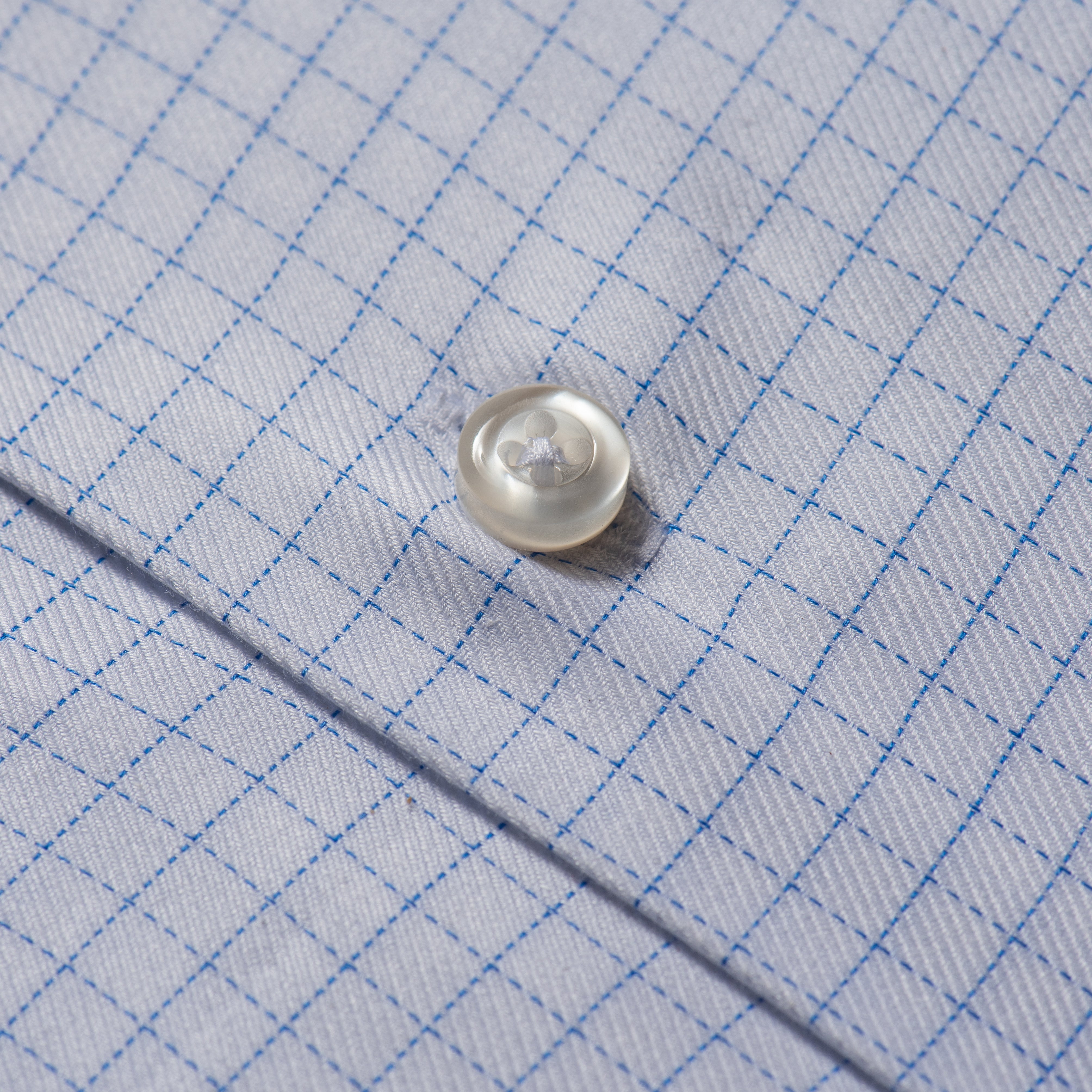 Light Blue Grid Check Shirt