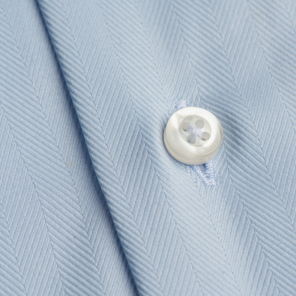 Sky Blue Herringbone Formal Shirt