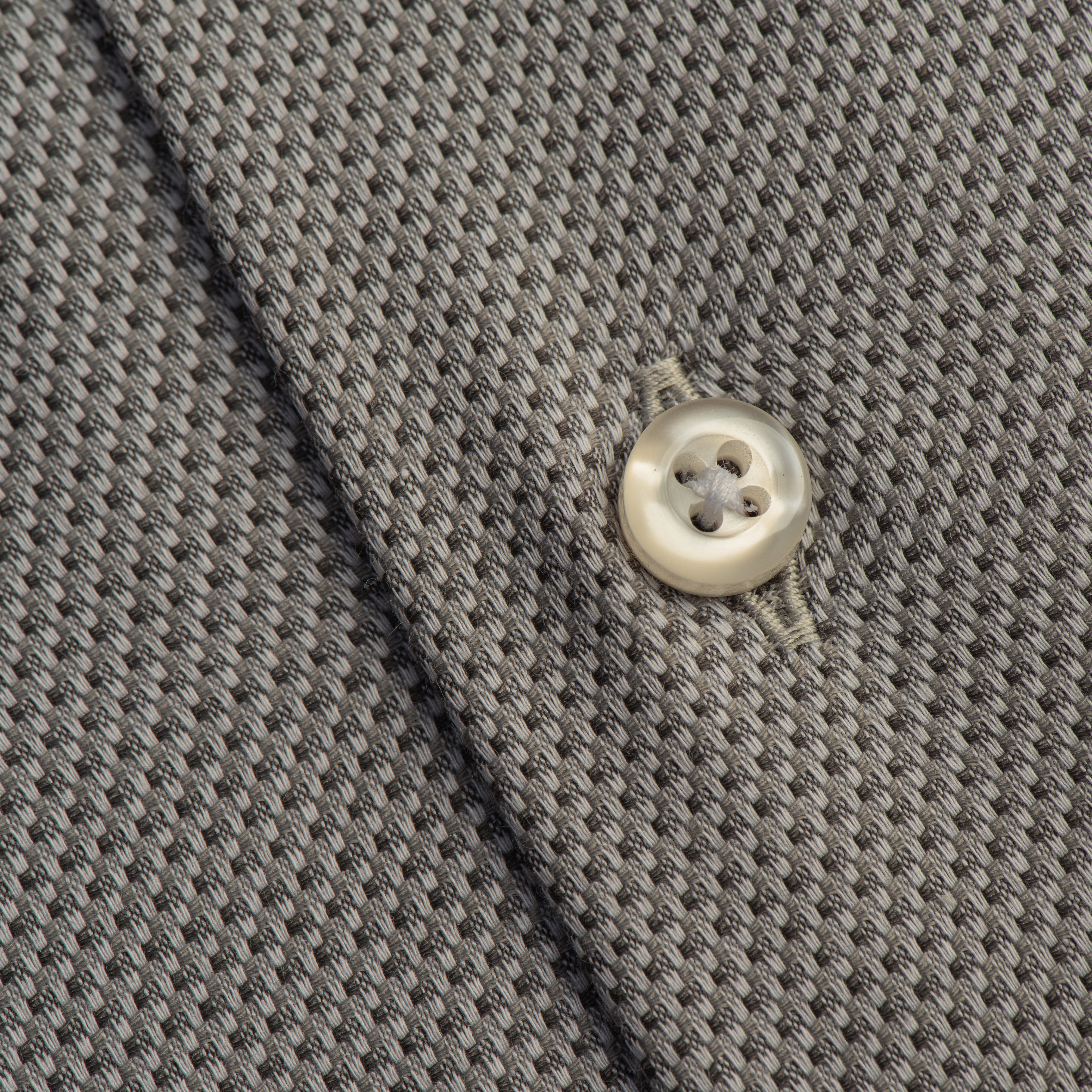 Gray Textured Classic Formal Shirt