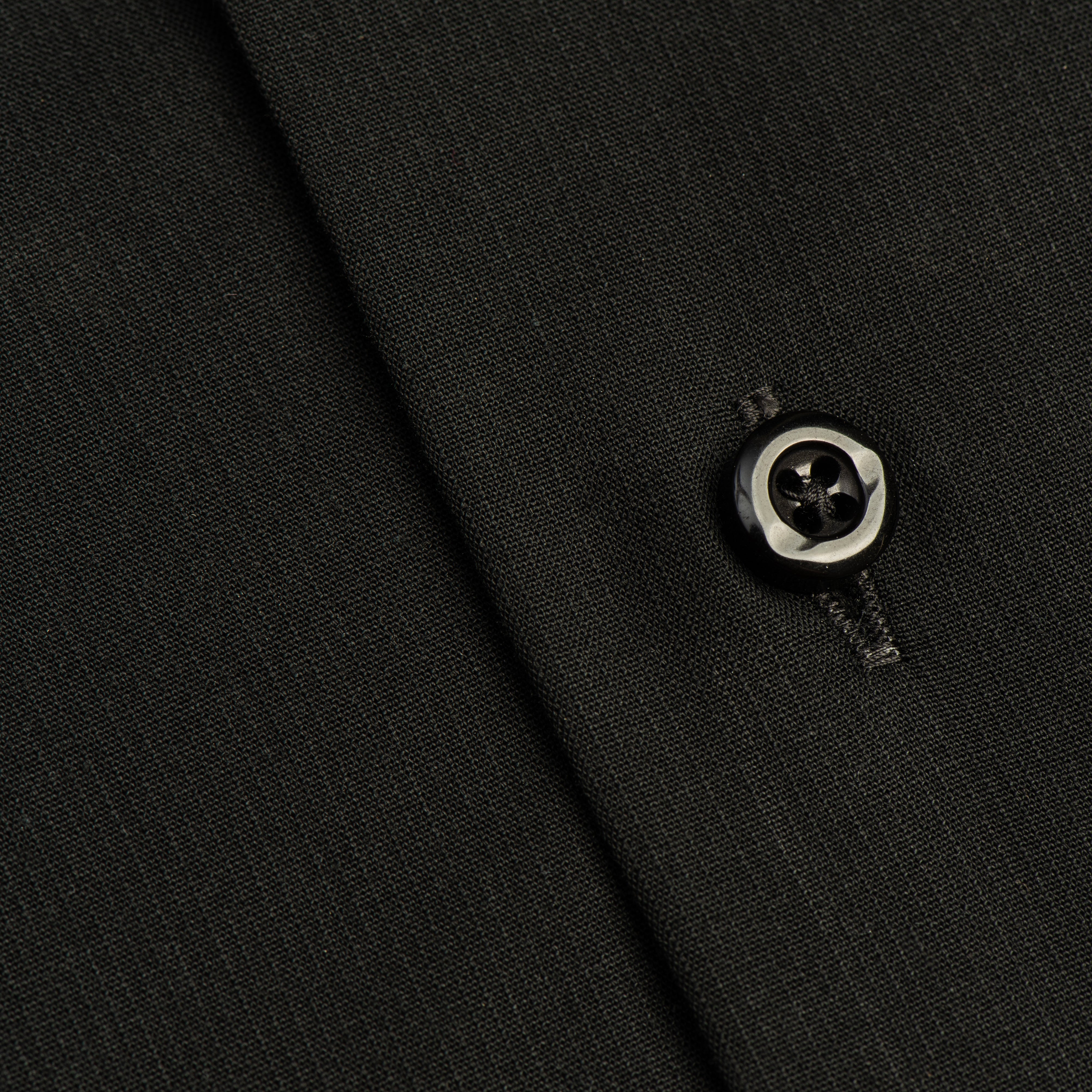 Black Premium Contrast Print Inlay  Shirt