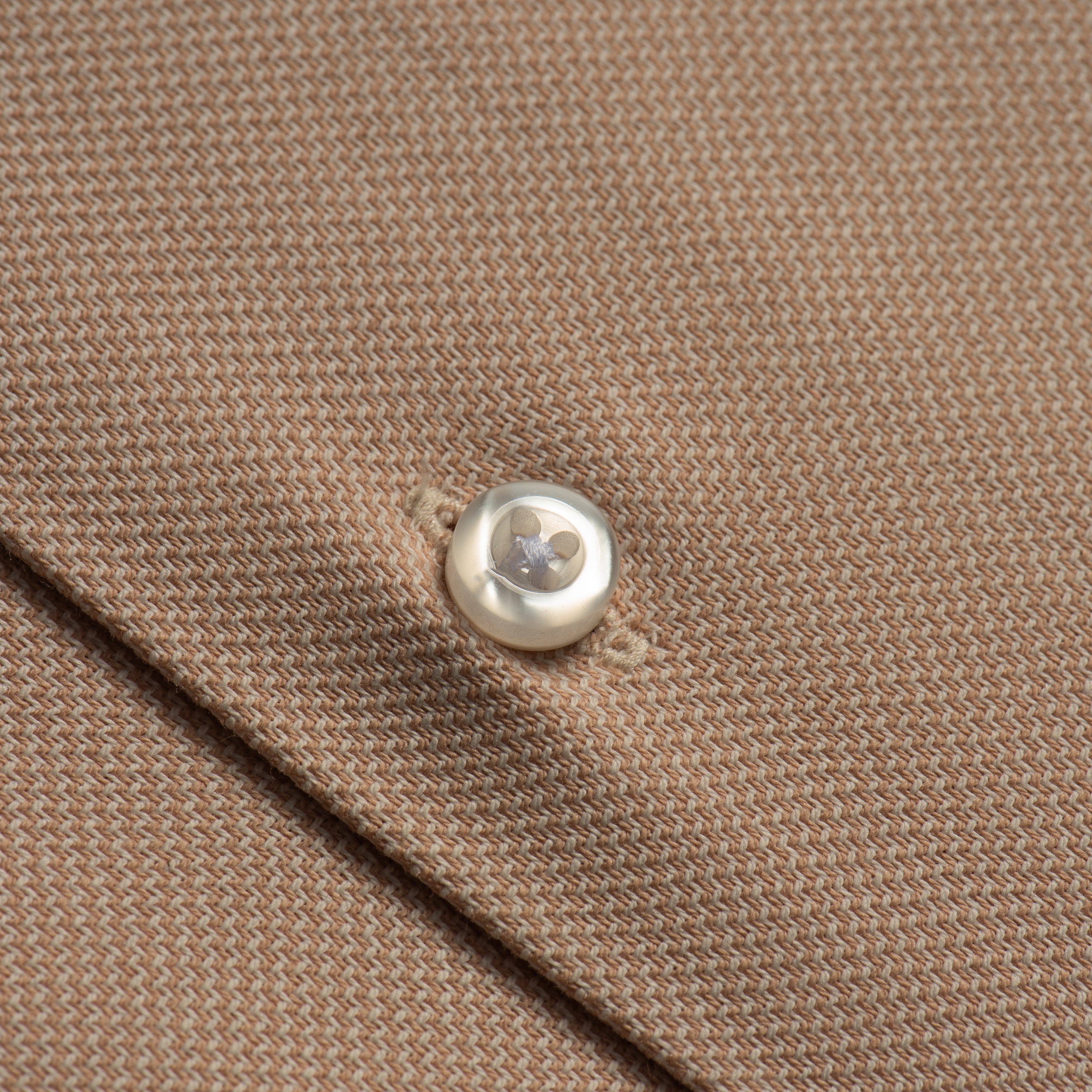 Peach Oxford Contrast Shirt