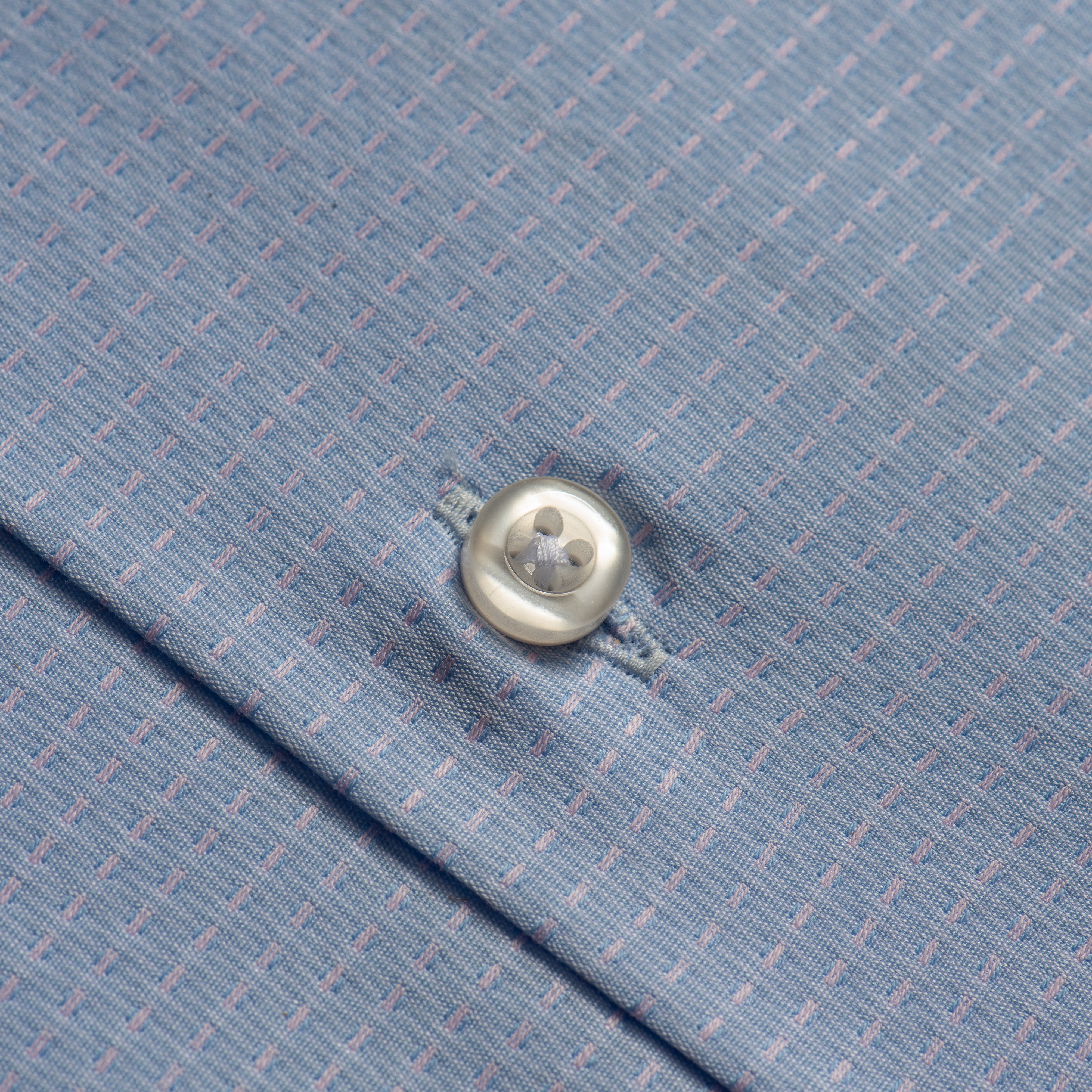 Sky Blue Textured Dress Shirt