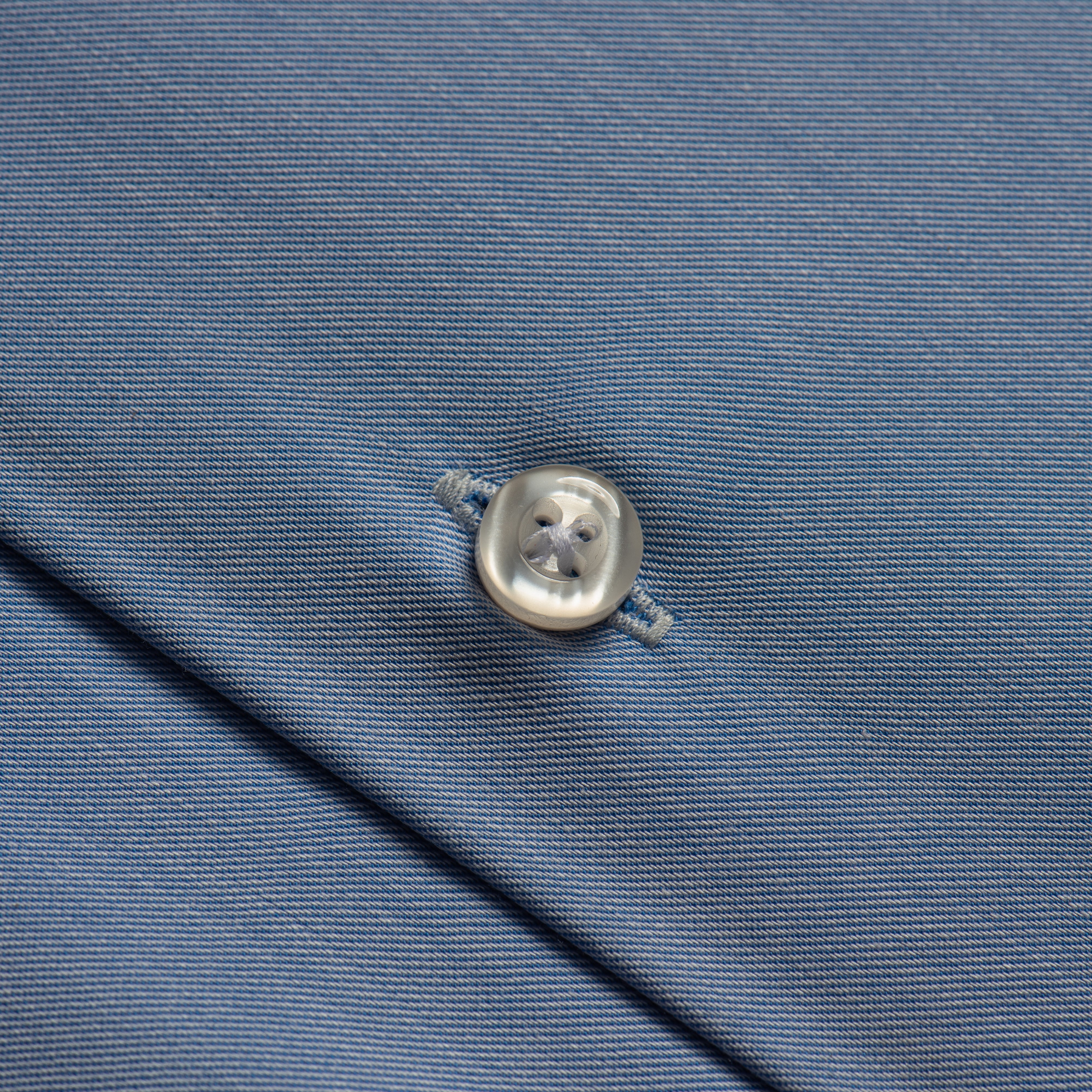 Powder Blue Contrast Collar Formal Shirt
