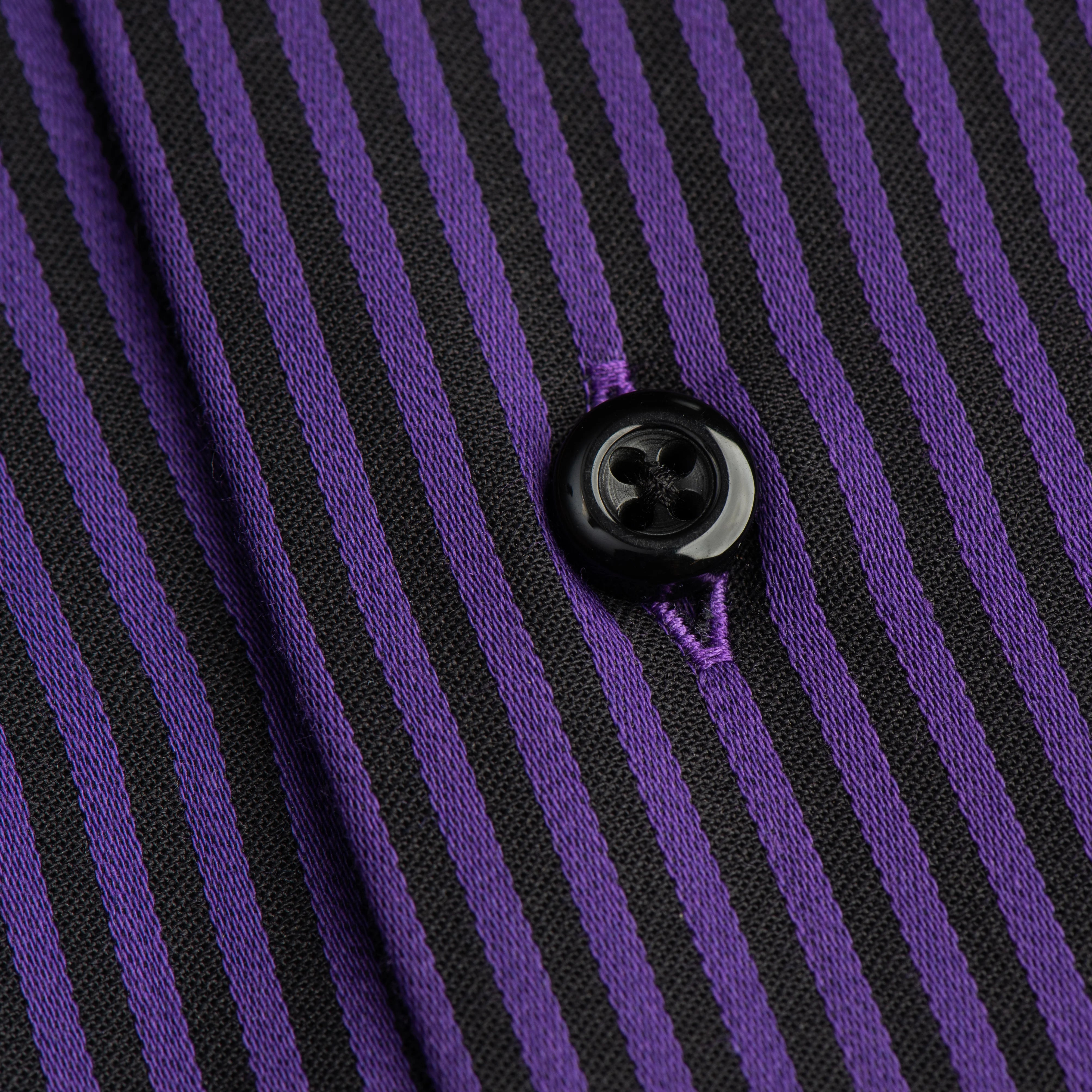 Black & Purple Stripe Shirt
