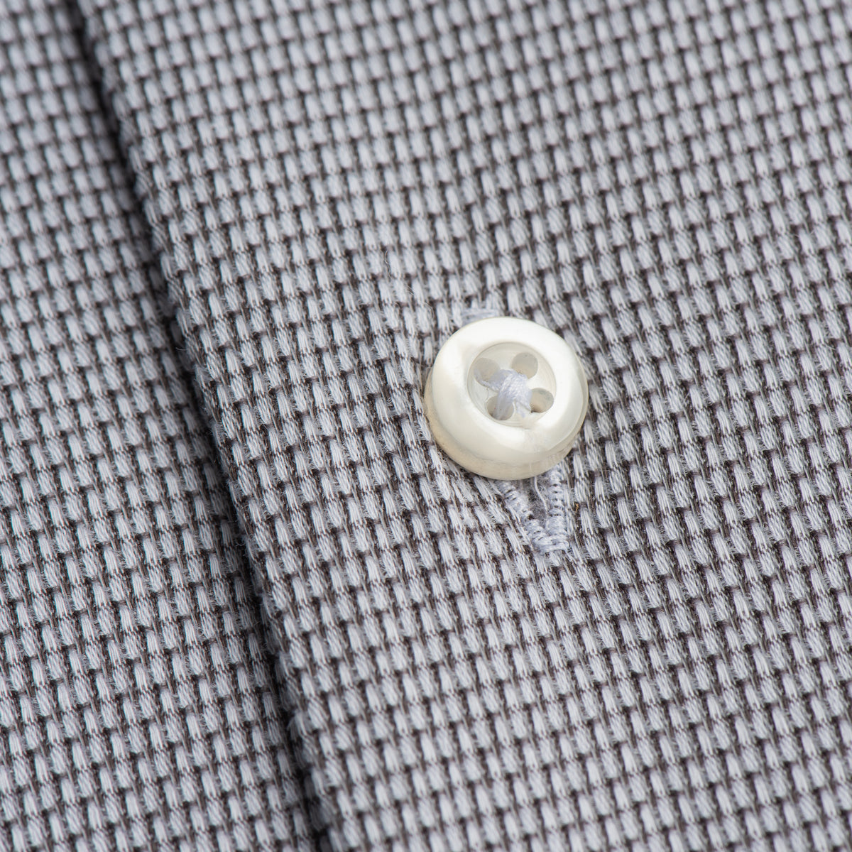 Grey Micro-Weave Formal Shirt