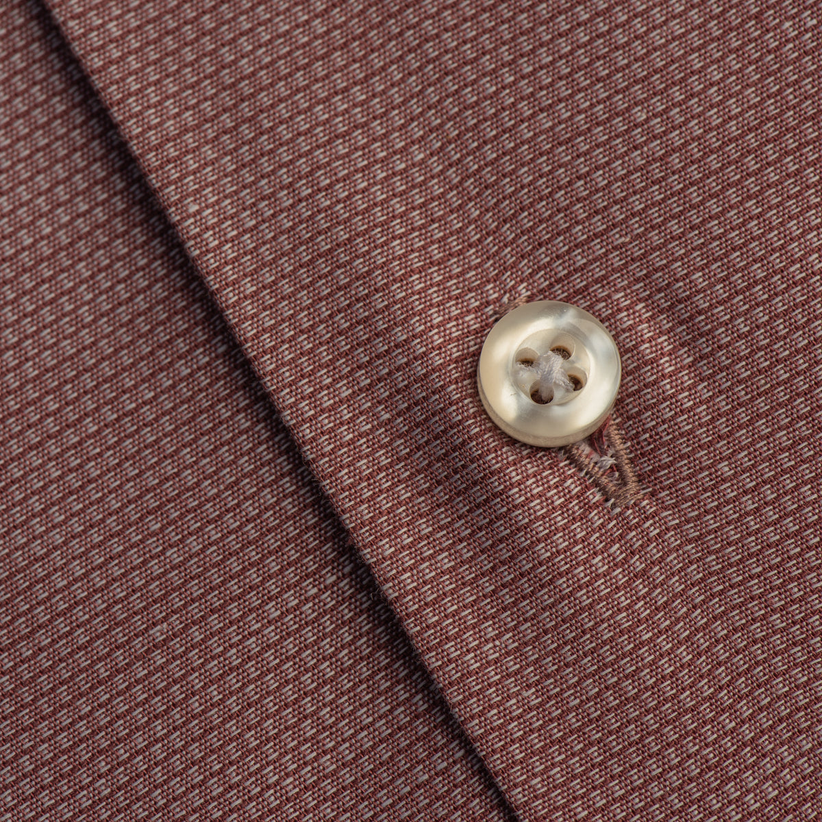 Rust Brick Textured Formal Shirt