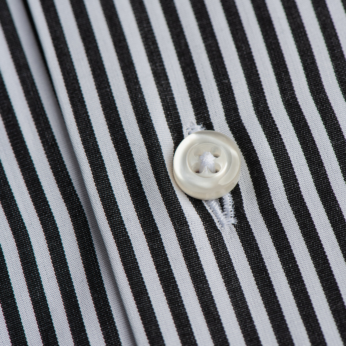 Black & White Bengal Stripe Formal Shirt
