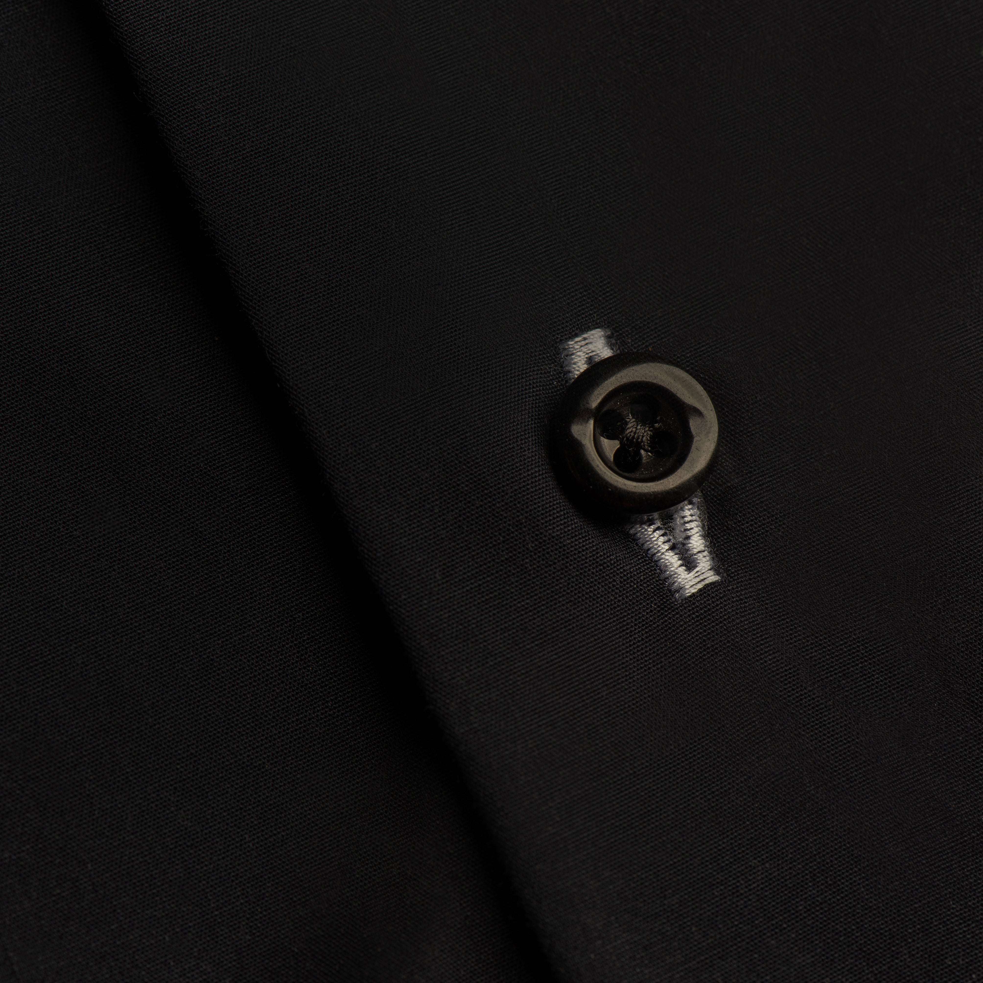 Navy Contrast Collar Casual Shirt