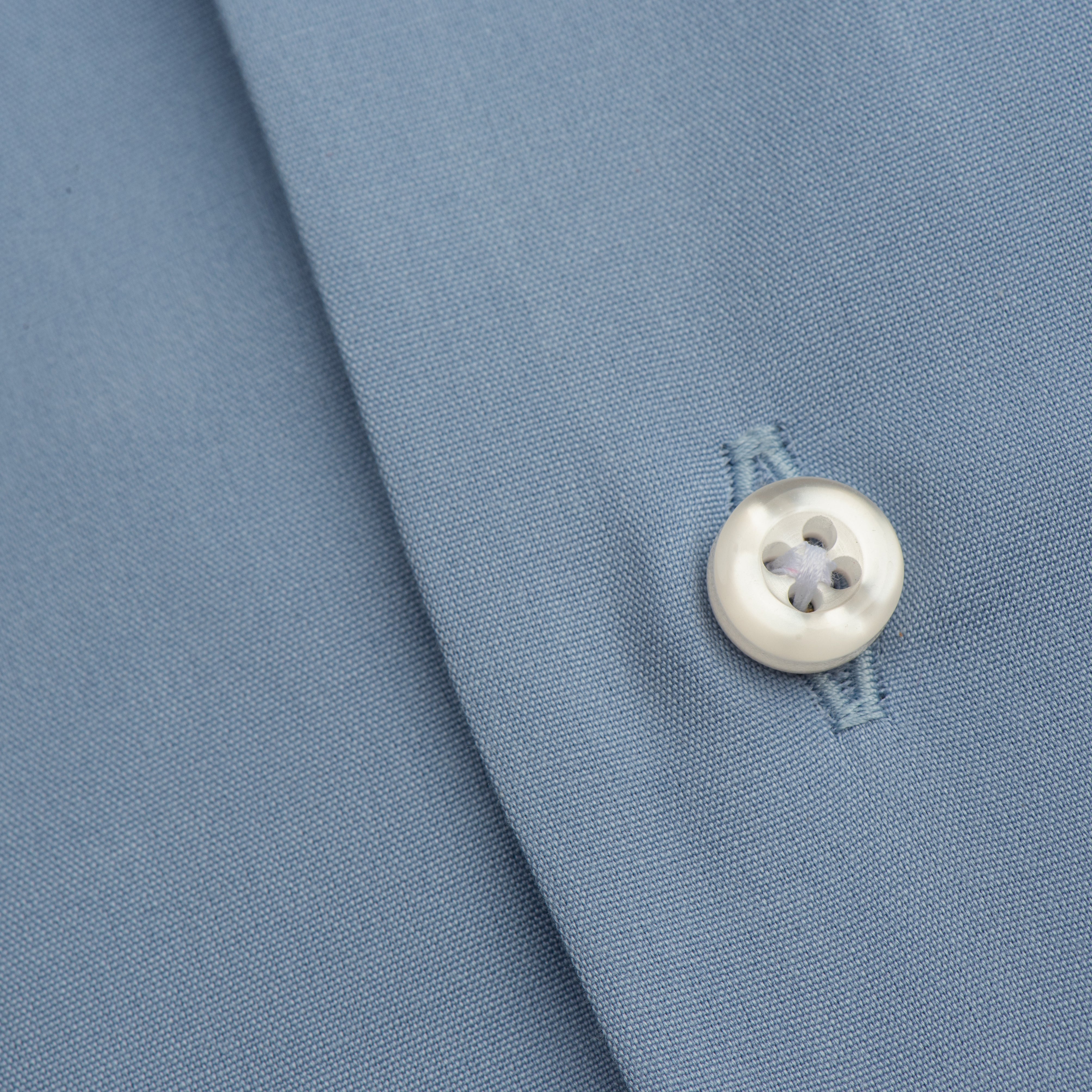 Sky Blue Shirt with Contrast Print Inlay