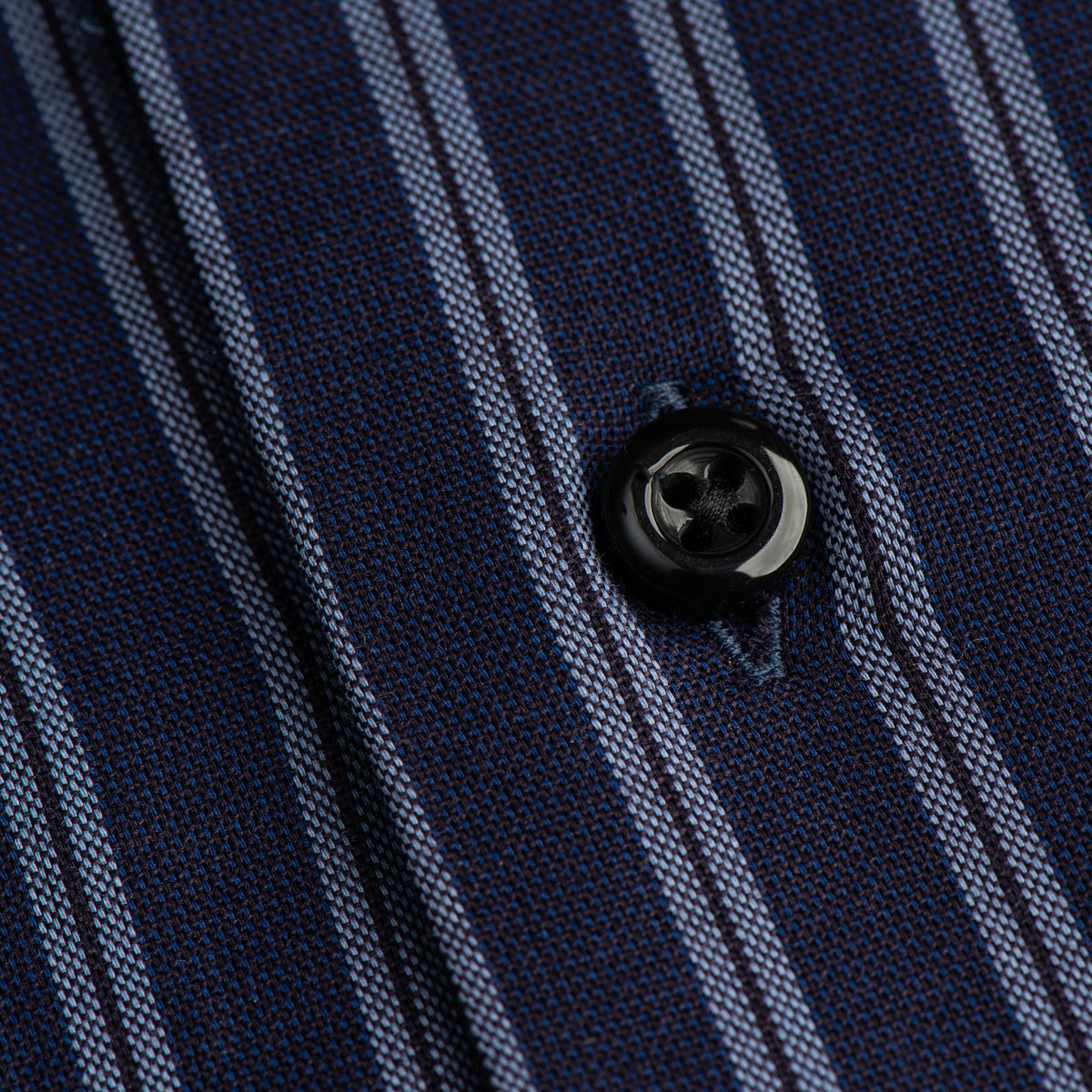 Navy Blue Multi-Stripe Formal Shirt