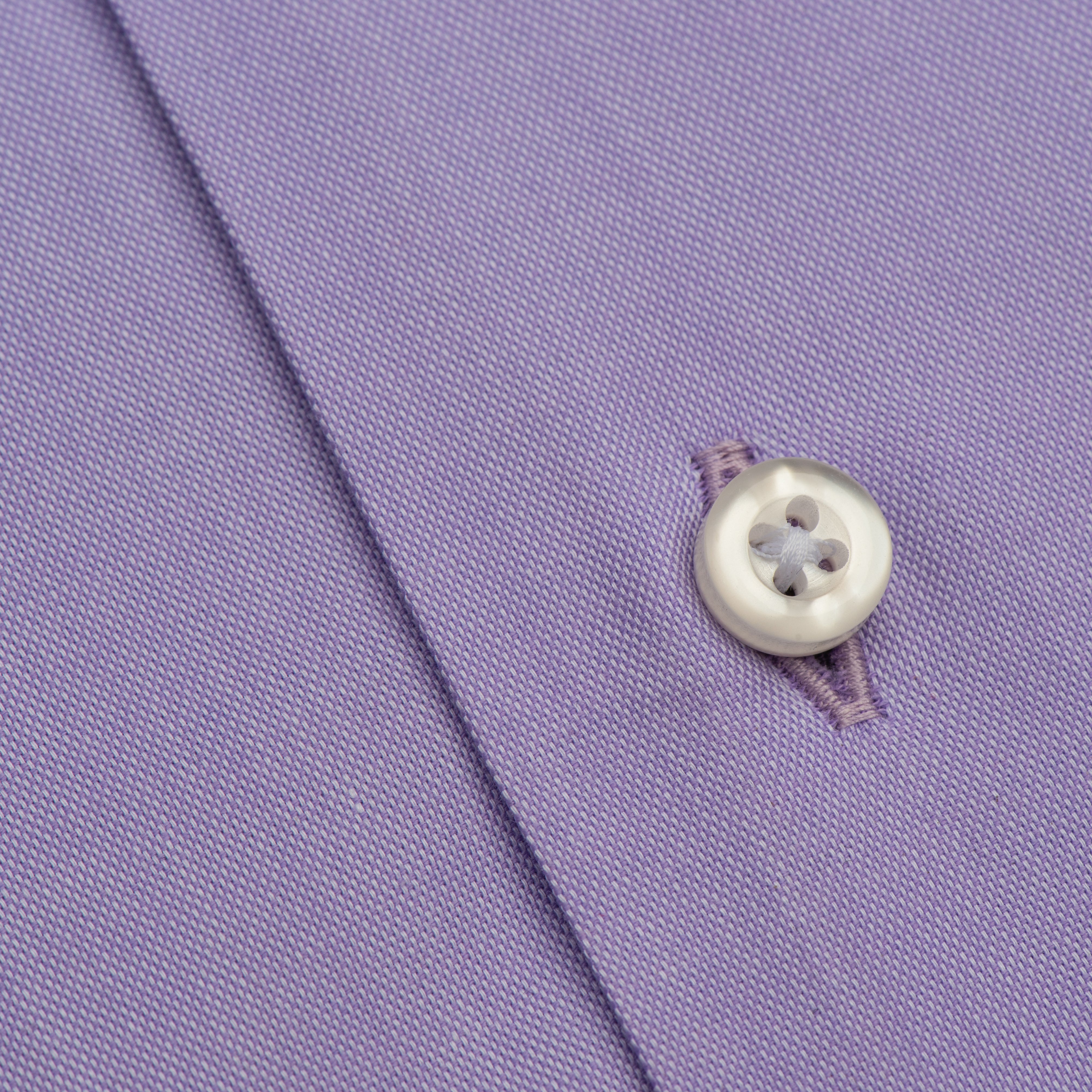 Lavender Luxe Contrast Trim Dress Shirt