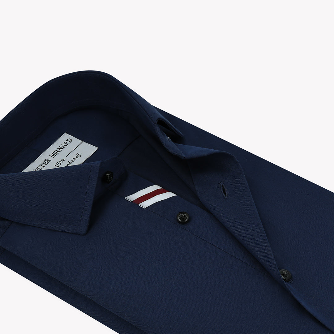 Navy Blue With White Diagonal Red
