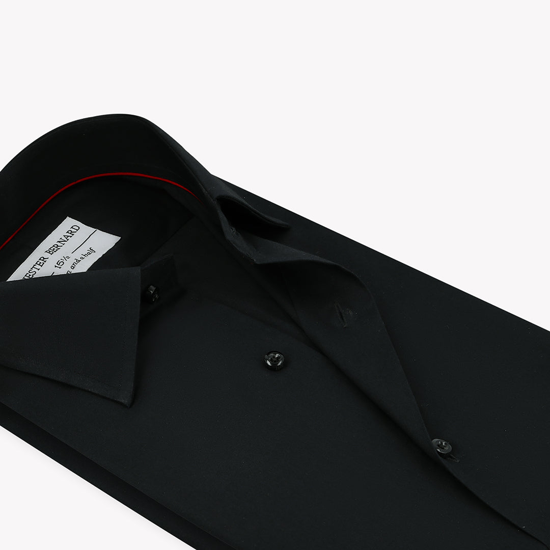 Classic Plain Black With Red Piping OL-312