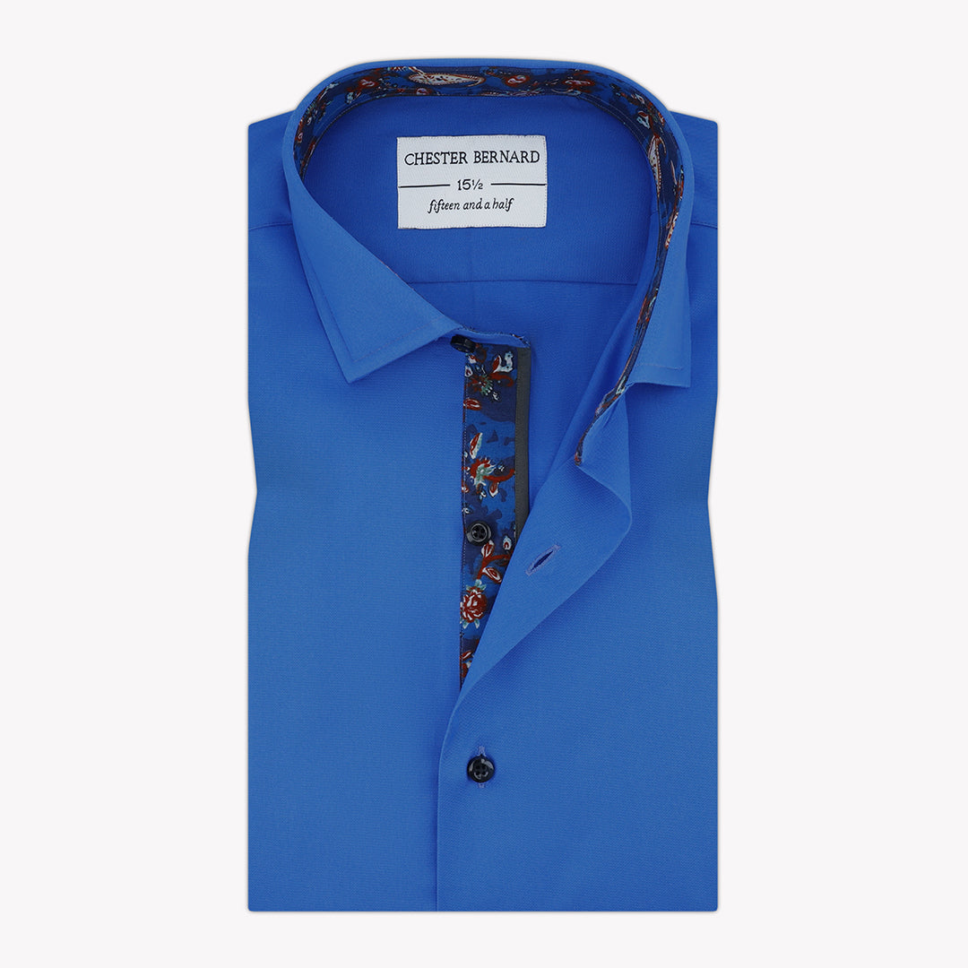 Dark Blue With Multi Flower Paisley OL-224