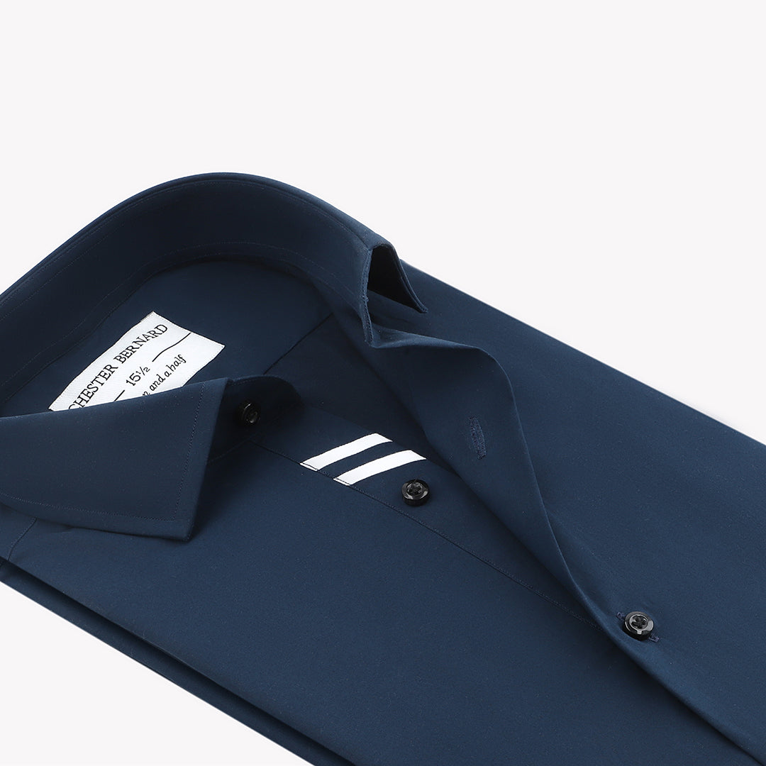Navy Blue With White Diagonal White