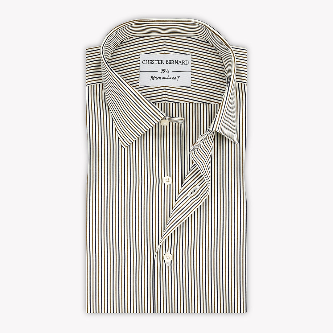 Ivory Noir Stripe Shirt OL-383