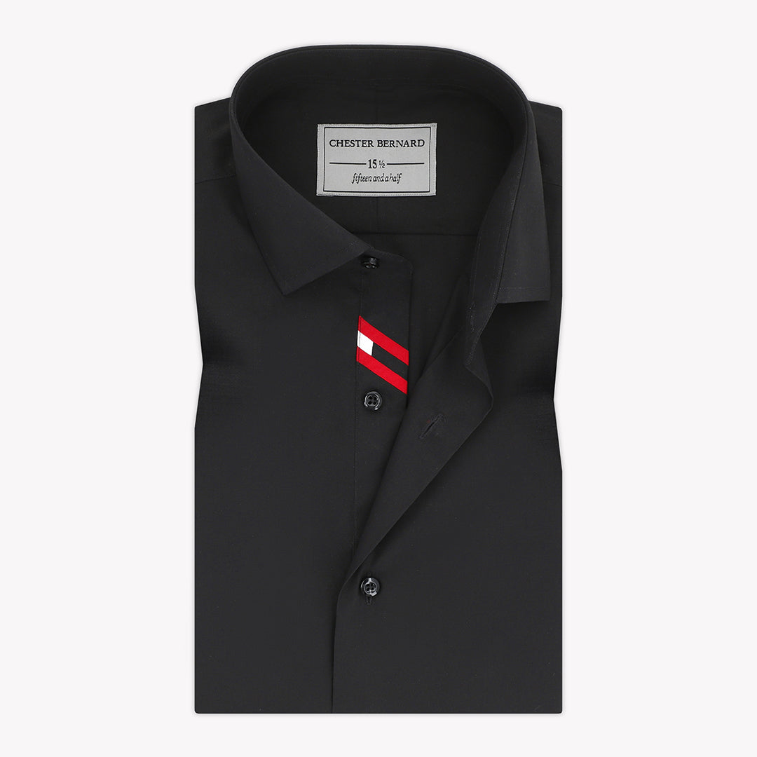 Classic Black With Red & White Diagonal OL-411