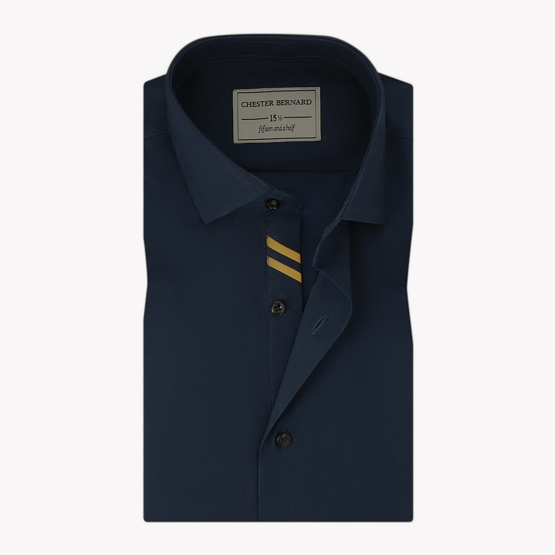 Navy Blue With Mustard Diagonal
