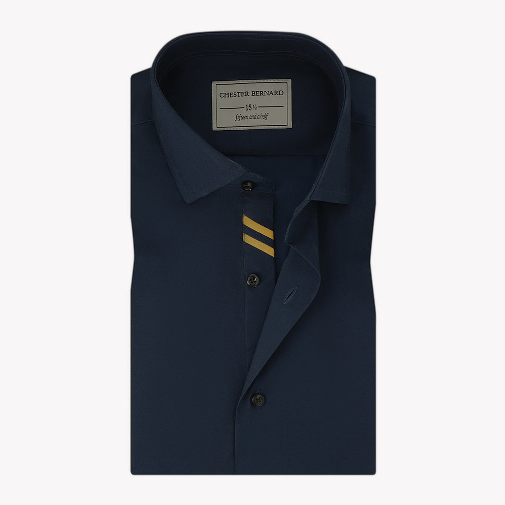 Navy Blue With Mustard Diagonal OL-334