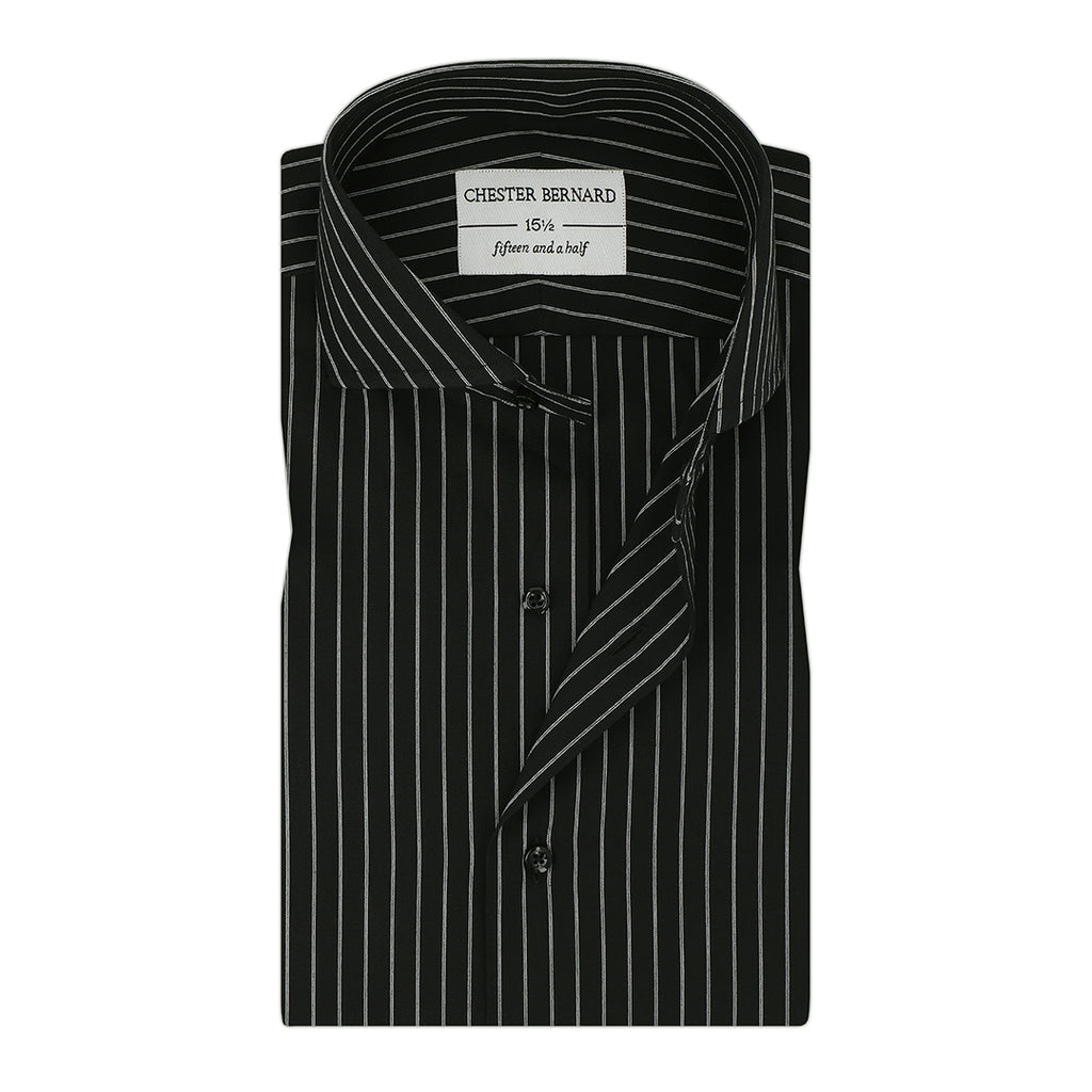 Midnight Authority Elite Vertical Pinstripe Shirt OL-485