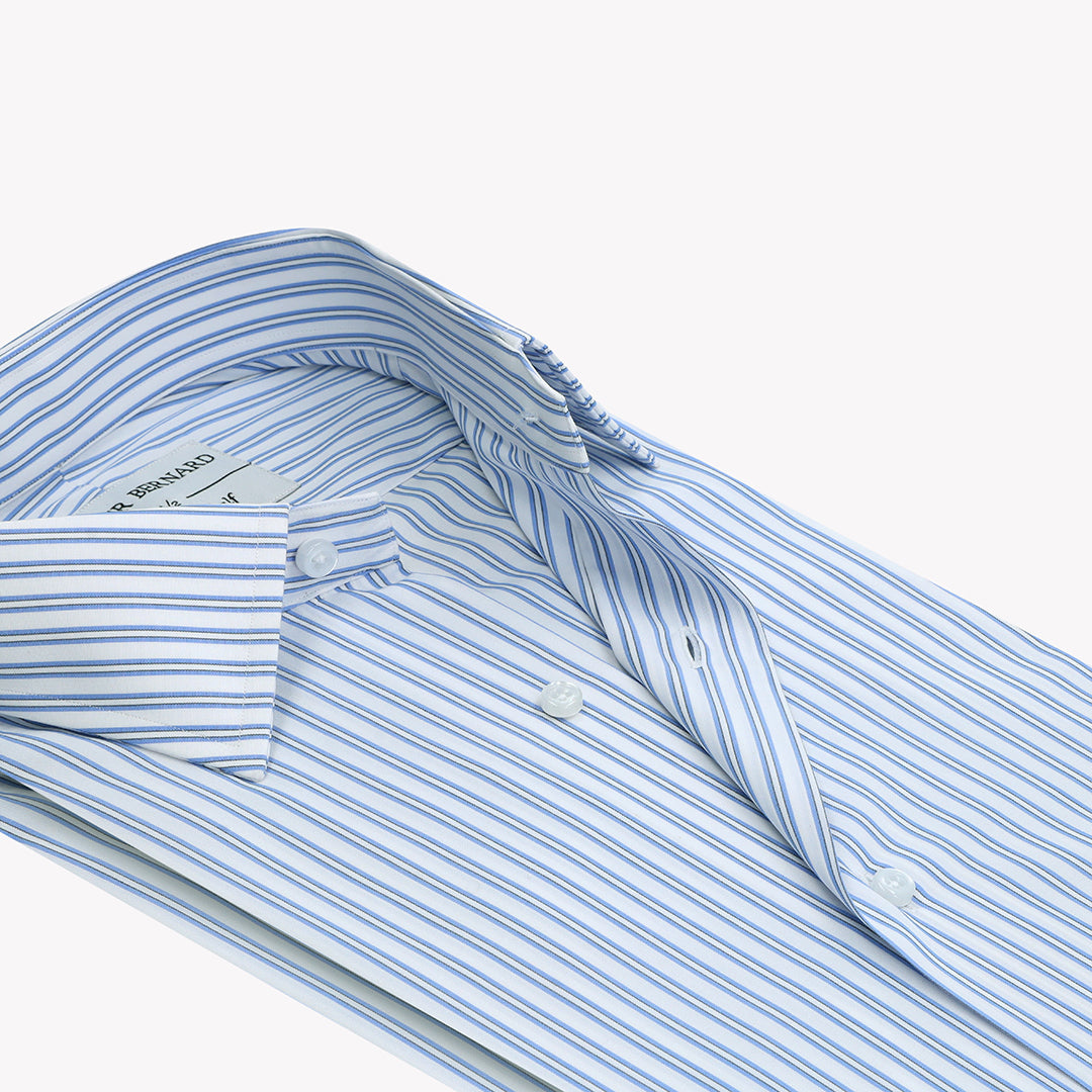 Oxford Breeze Blue & White Striped Shirt