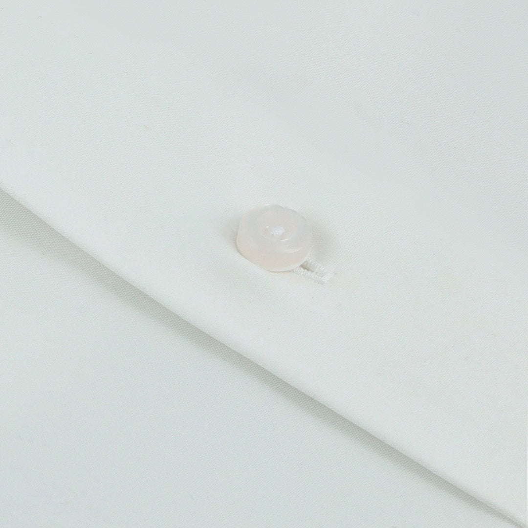 White Shirt with Tricolor Accent Placket