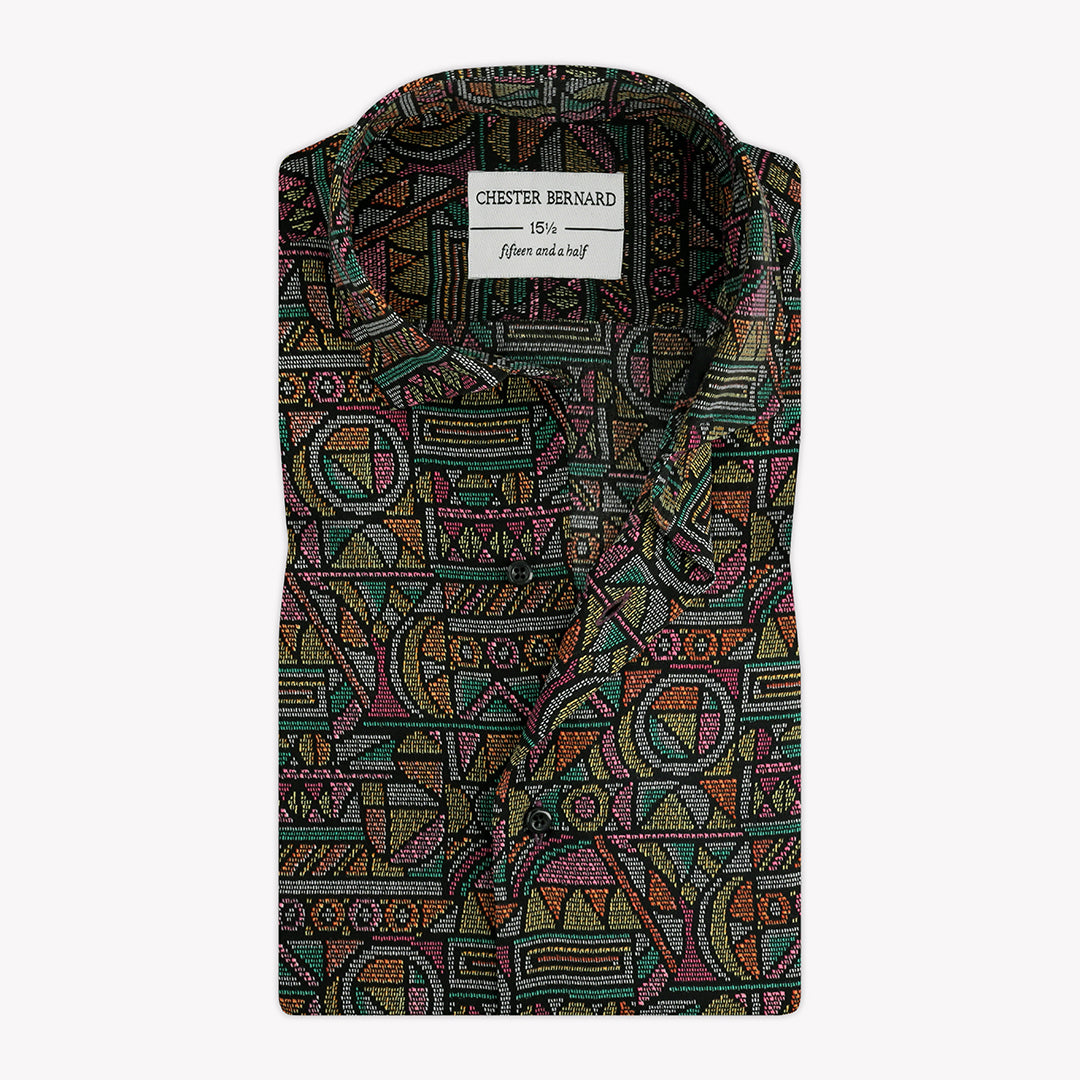 Light Multi Colors Printed Silk