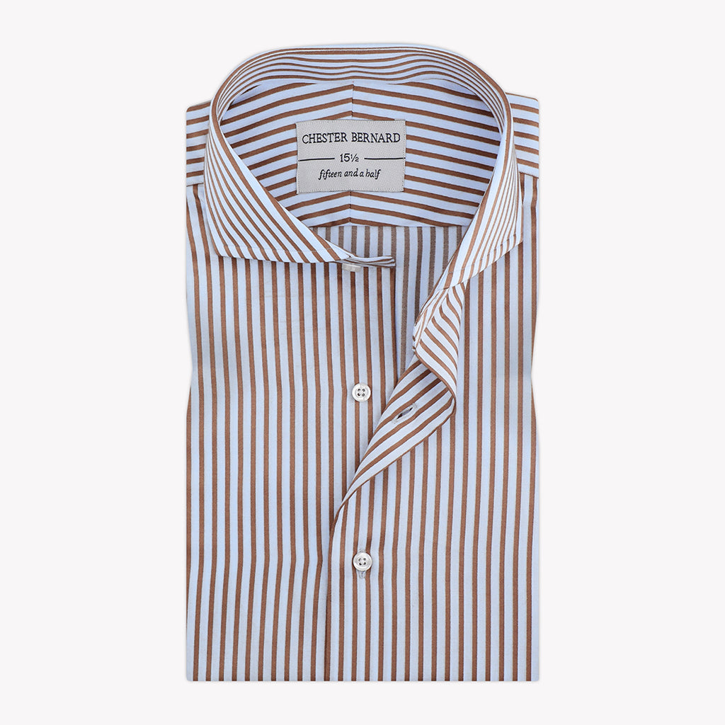 Light blue With Khaki Brown Stripes OL-191