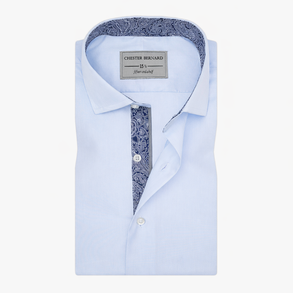 Iceberg Casual Shirt with Navy Inlay OL-635