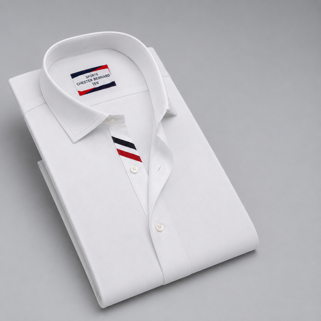 White Elite Stripe Detail Shirt