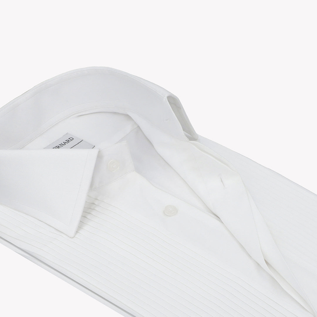 Classic White Tuxedo Formal Shirt For Mens