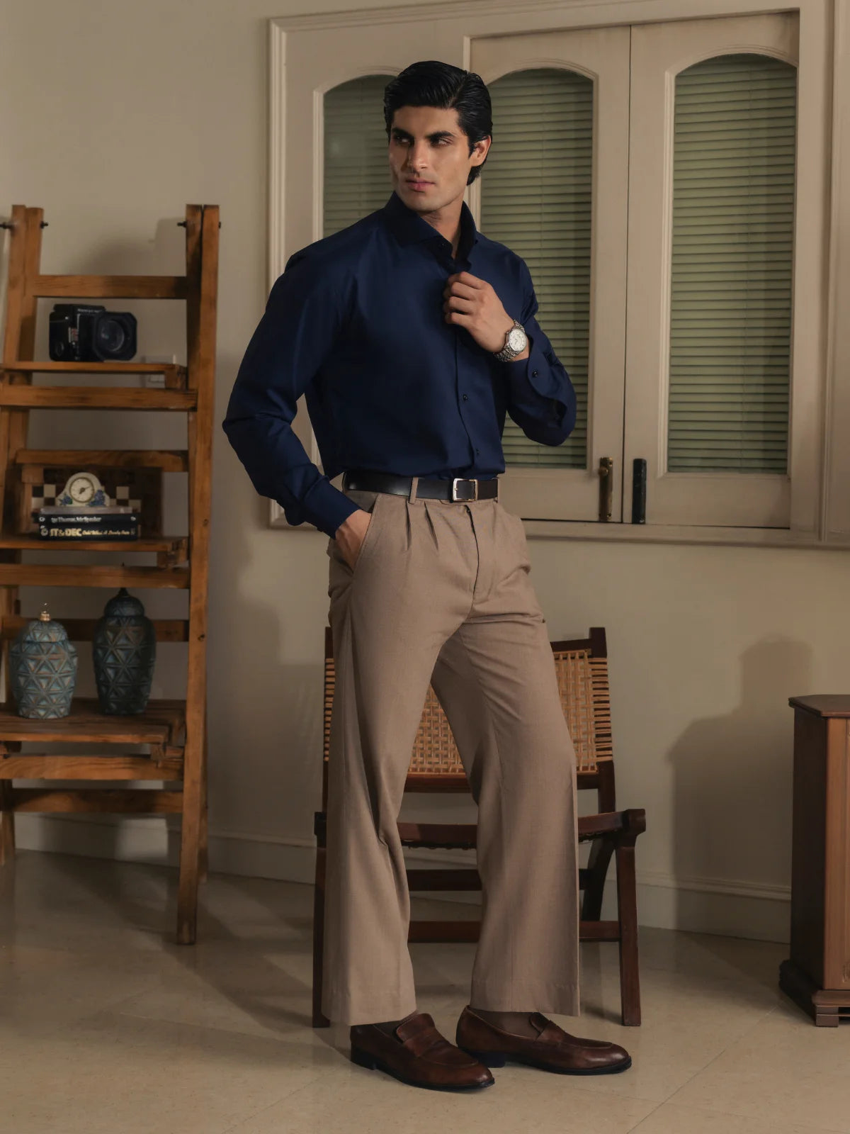 Classic Navy with Subtle Trim Shirt