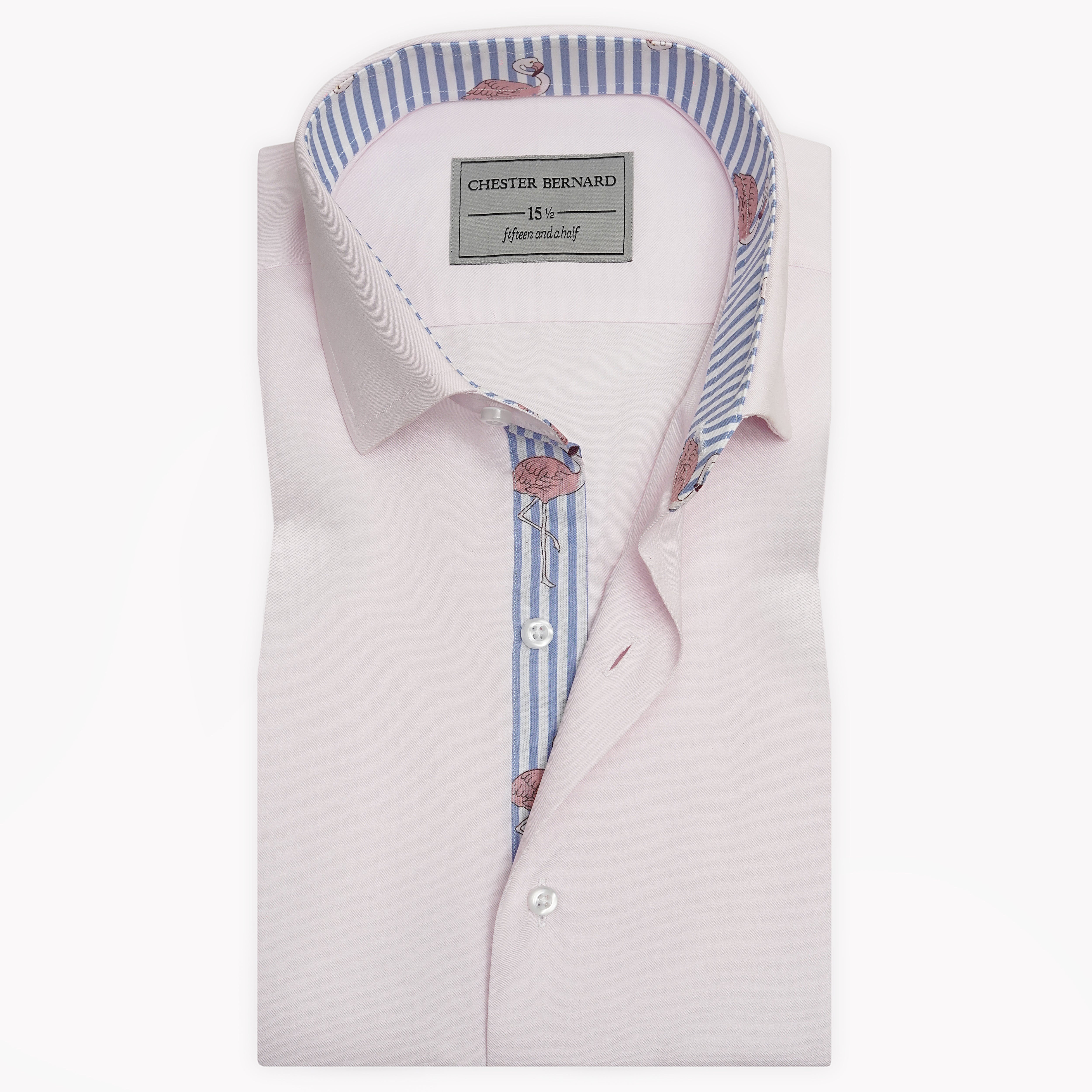 Light Pink With Egret Printed Inlay OL-389