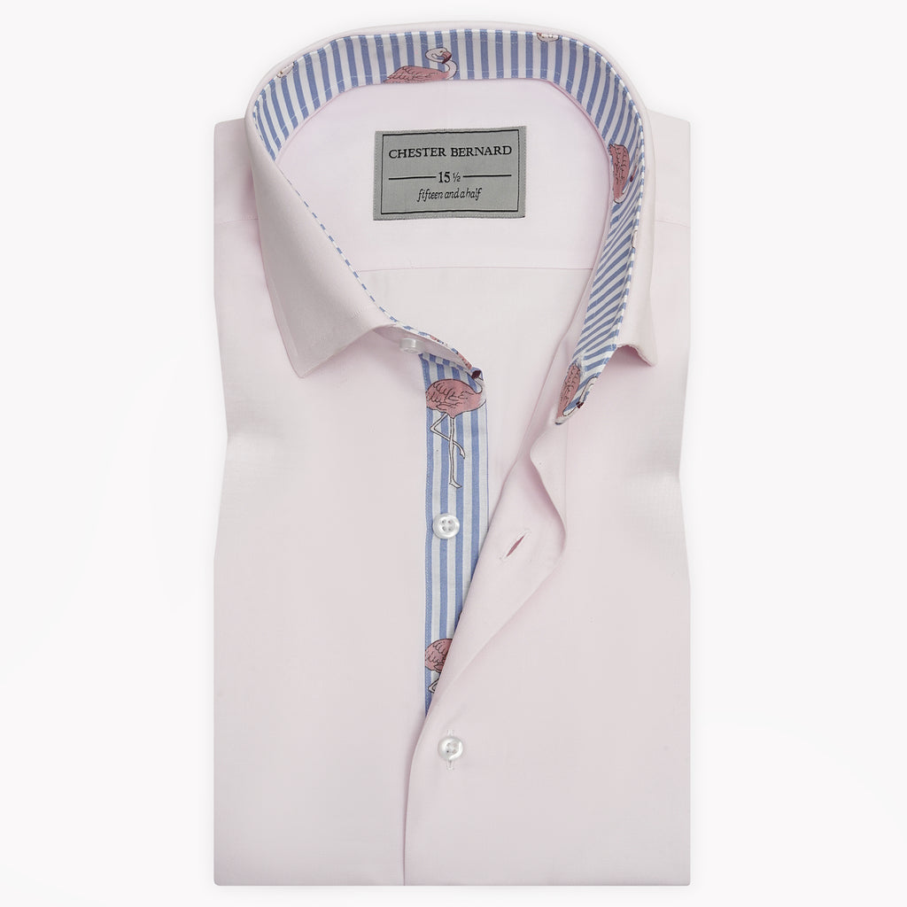 Light Pink With Egret Printed Inlay OL-389