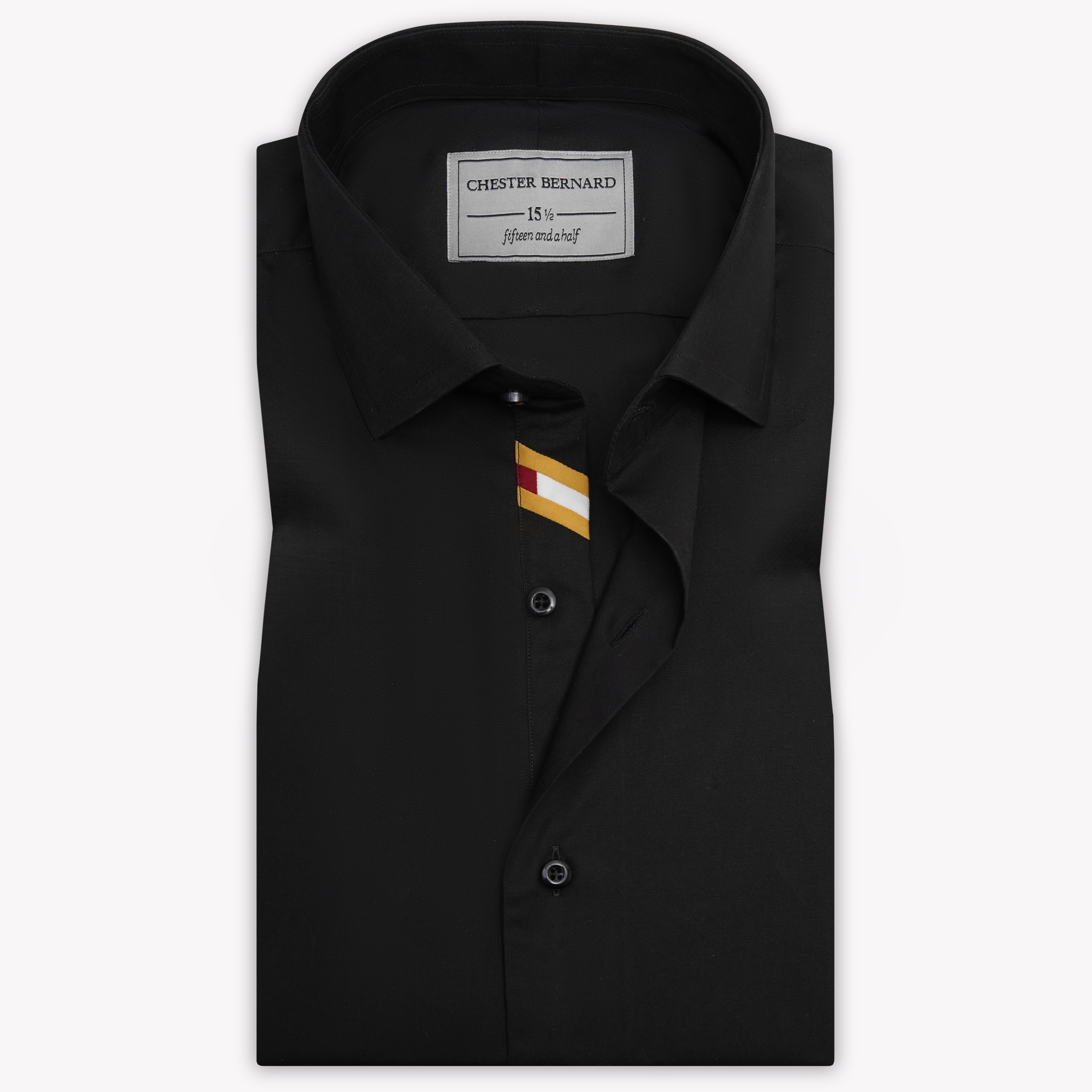 Fancy Black With Mustard Diagonal Red & White OL-412