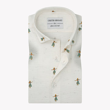 Dancing Print Casual Shirt For Mens1