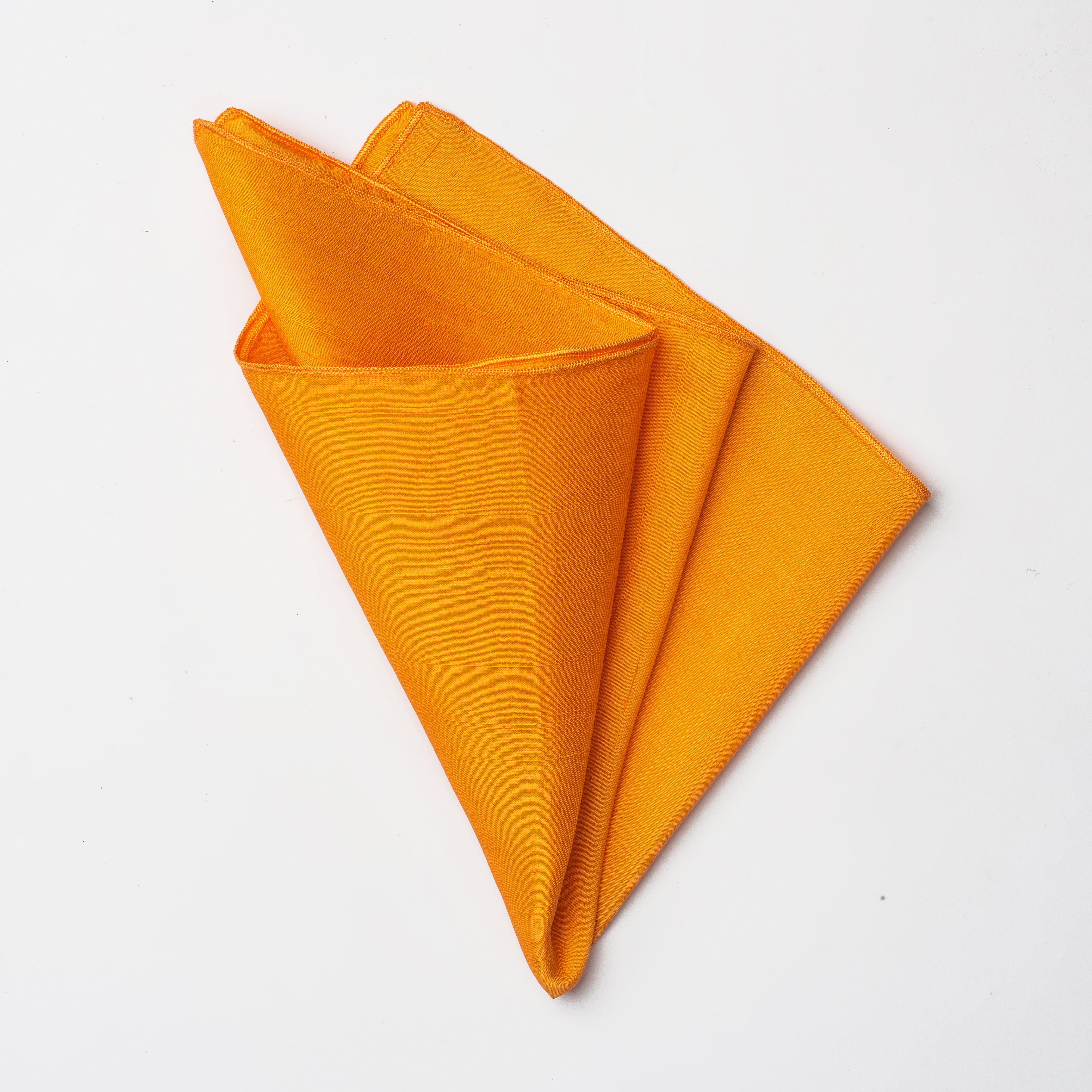 POCKET SQUARE ORANGE 1