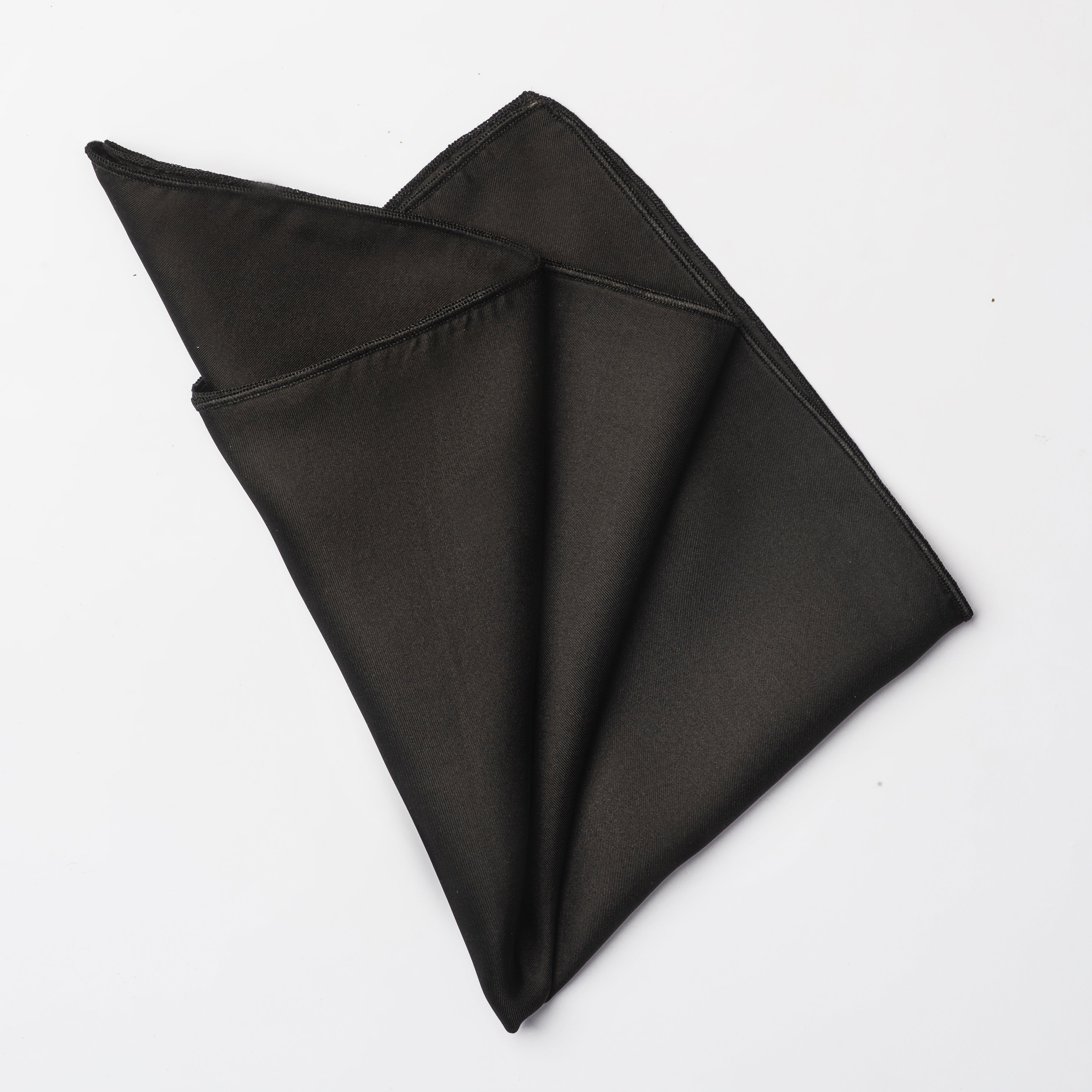 POCKET SQUARE BLACK 1