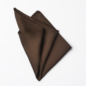 POCKET SQUARE BROWN 3