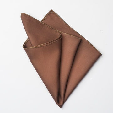 POCKET SQUARE BROWN 2
